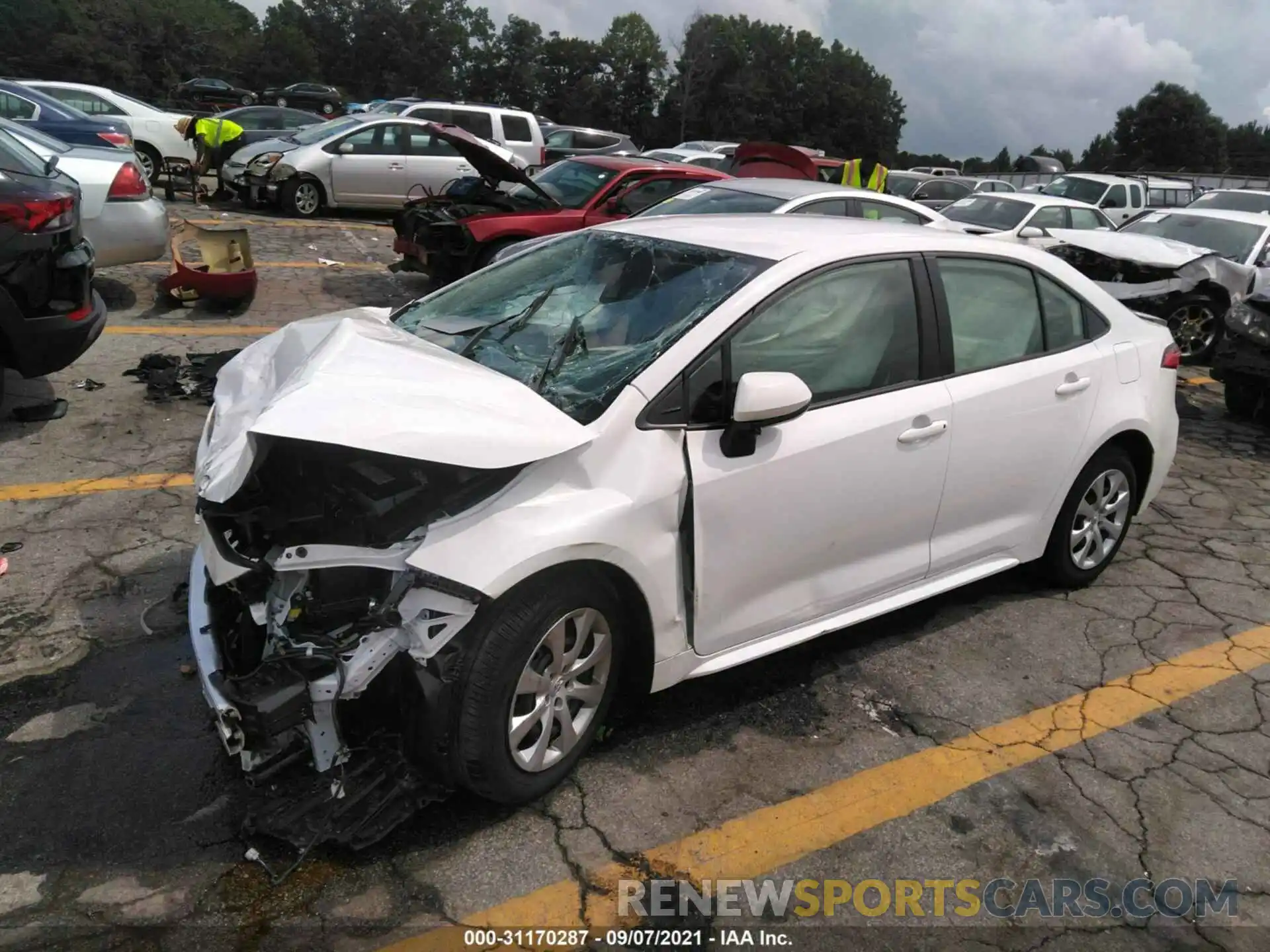 2 Photograph of a damaged car JTDEPMAE1NJ196227 TOYOTA COROLLA 2022