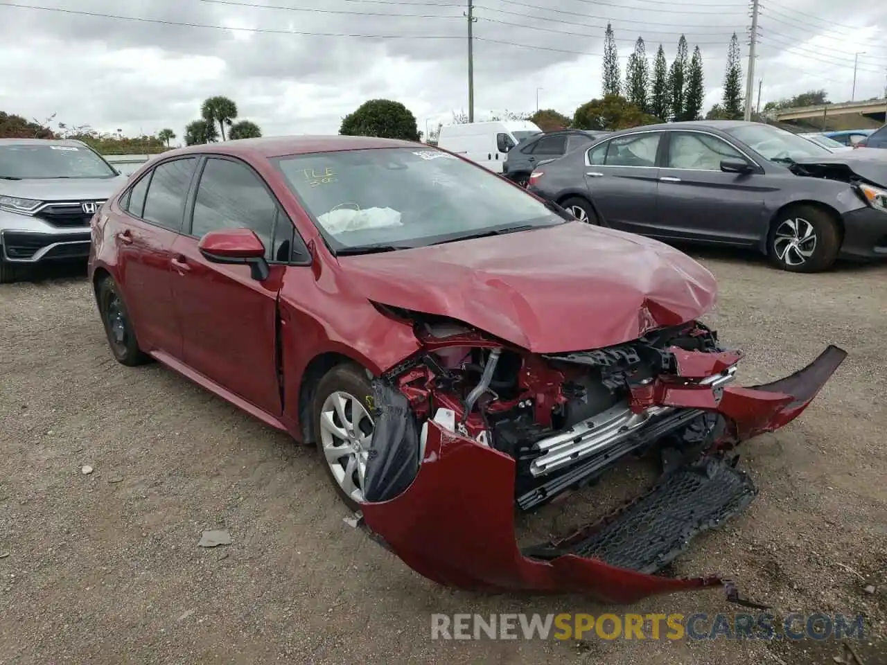 1 Photograph of a damaged car JTDEPMAE1NJ197801 TOYOTA COROLLA 2022