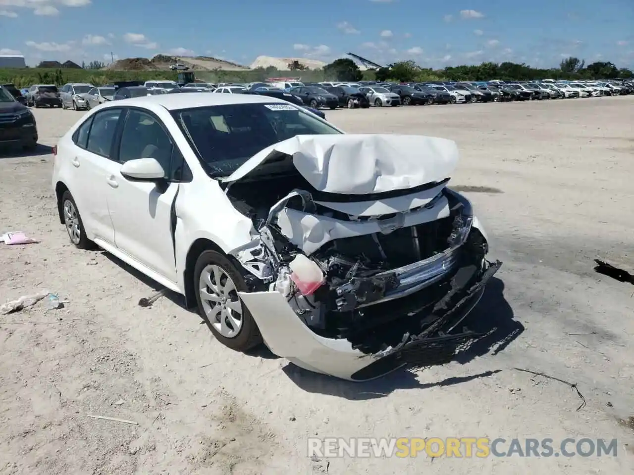 1 Photograph of a damaged car JTDEPMAE1NJ198236 TOYOTA COROLLA 2022