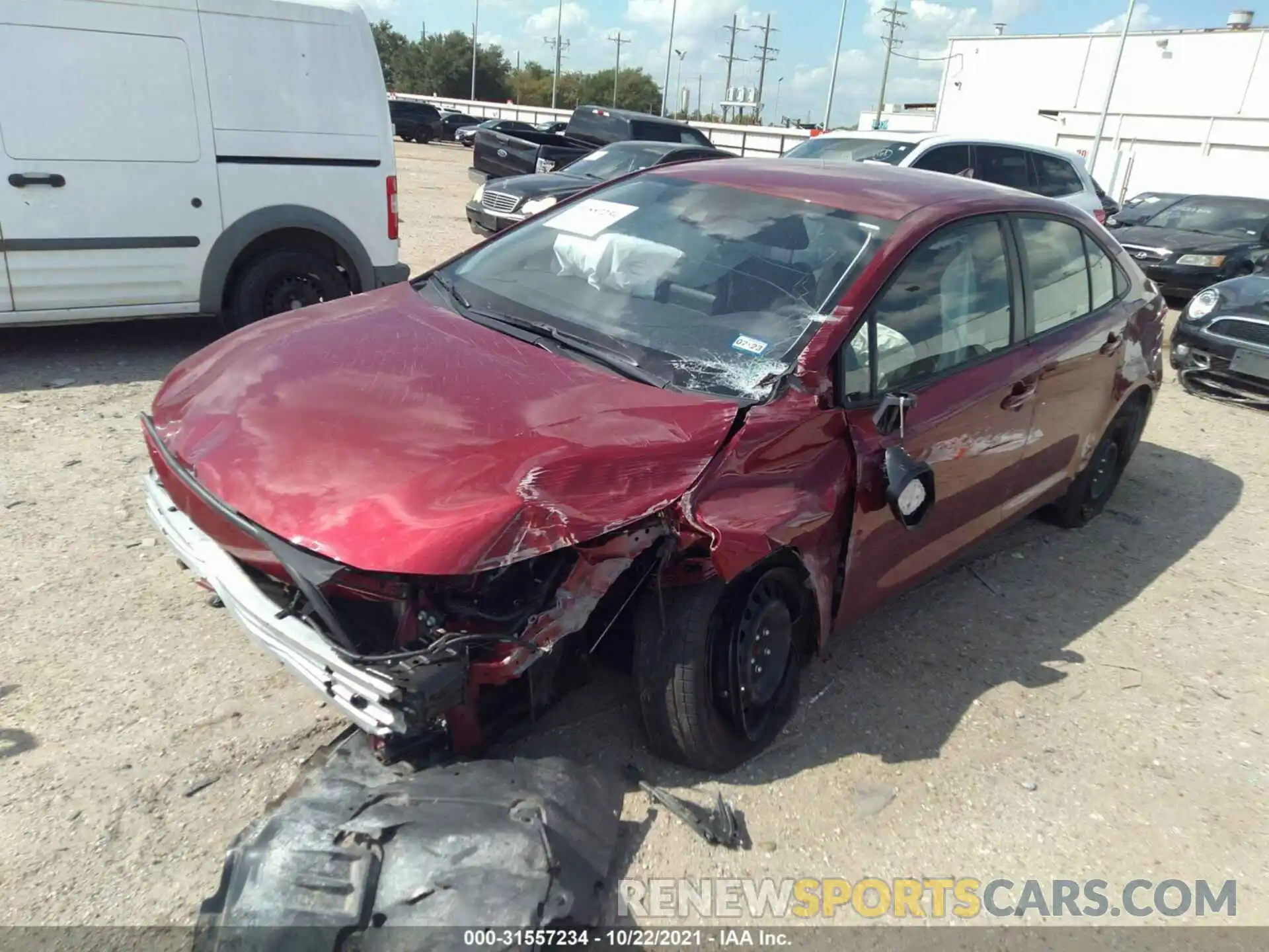 2 Photograph of a damaged car JTDEPMAE1NJ198818 TOYOTA COROLLA 2022