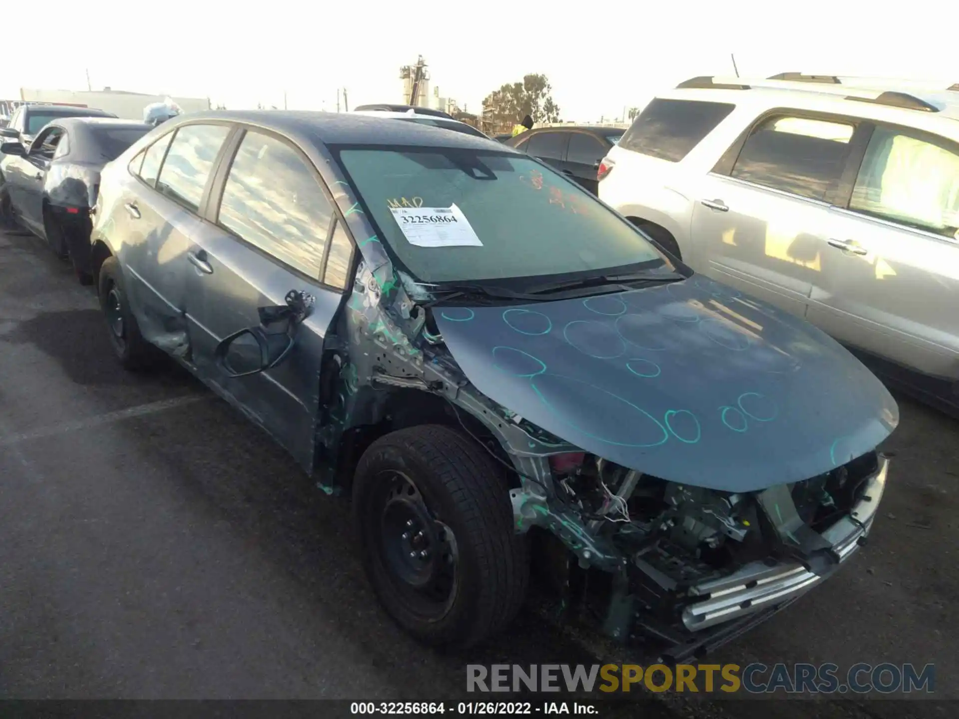 1 Photograph of a damaged car JTDEPMAE1NJ199774 TOYOTA COROLLA 2022