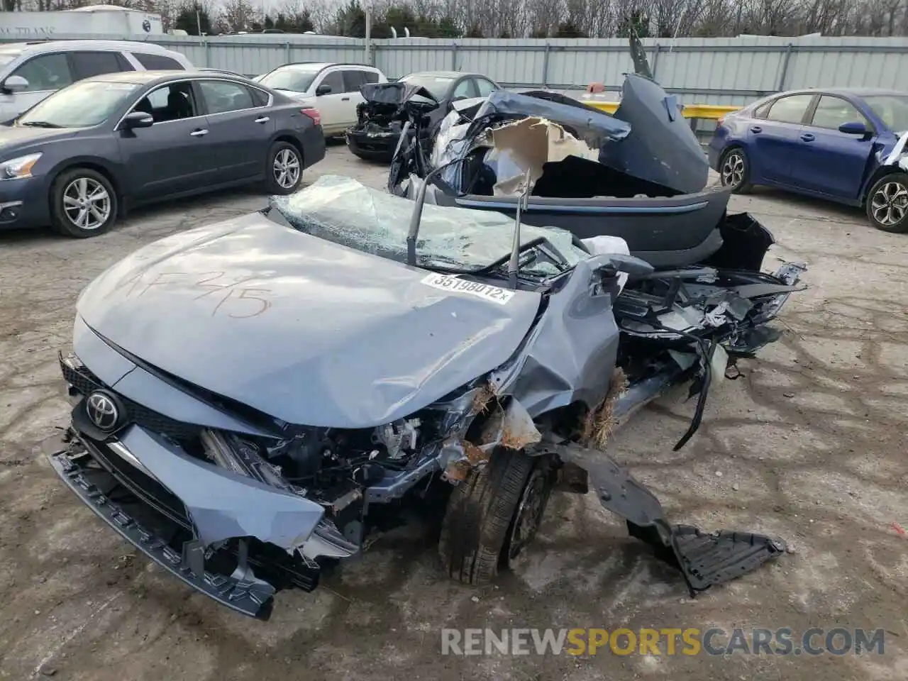 2 Photograph of a damaged car JTDEPMAE1NJ203712 TOYOTA COROLLA 2022