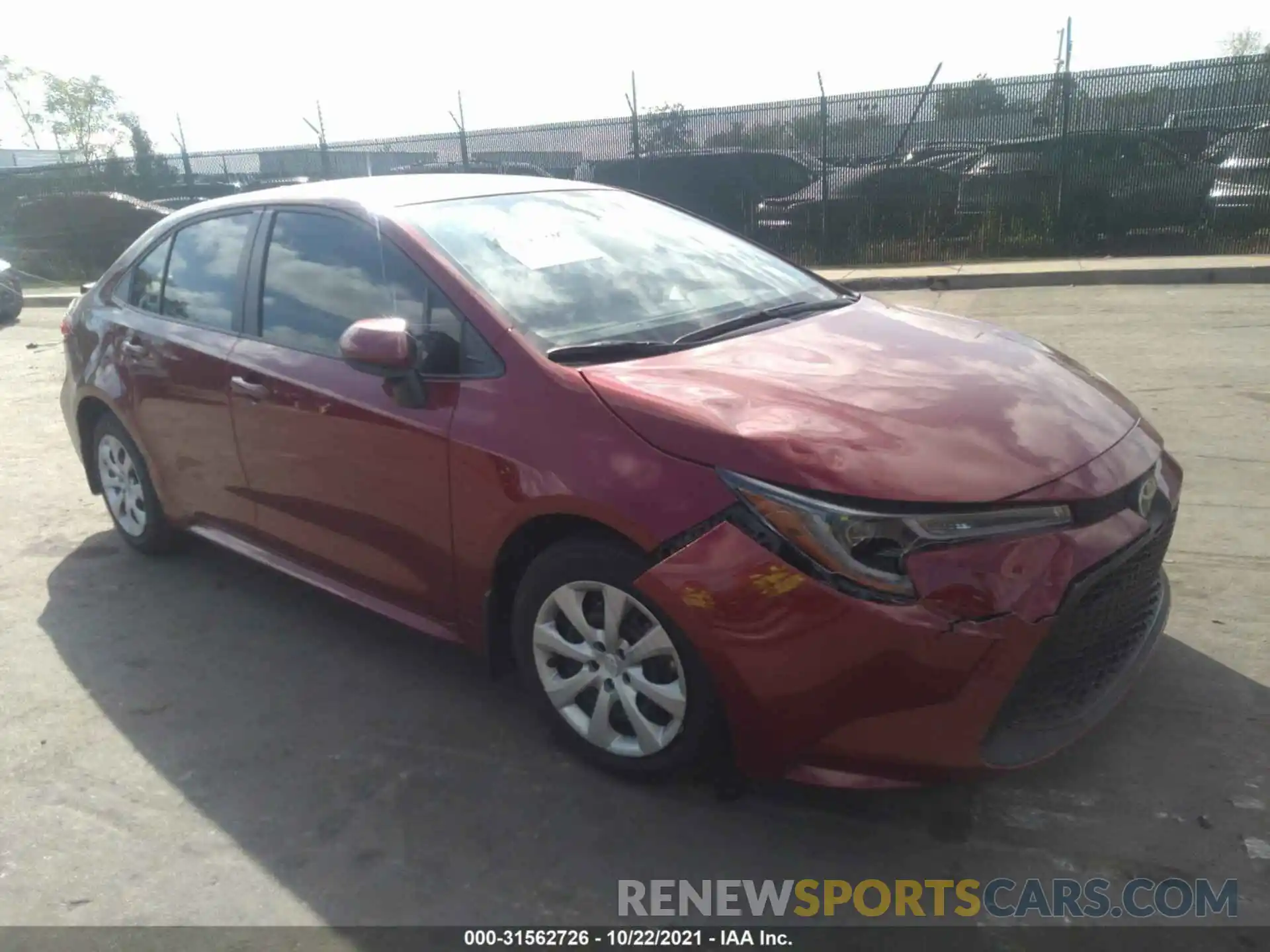 1 Photograph of a damaged car JTDEPMAE1NJ204245 TOYOTA COROLLA 2022