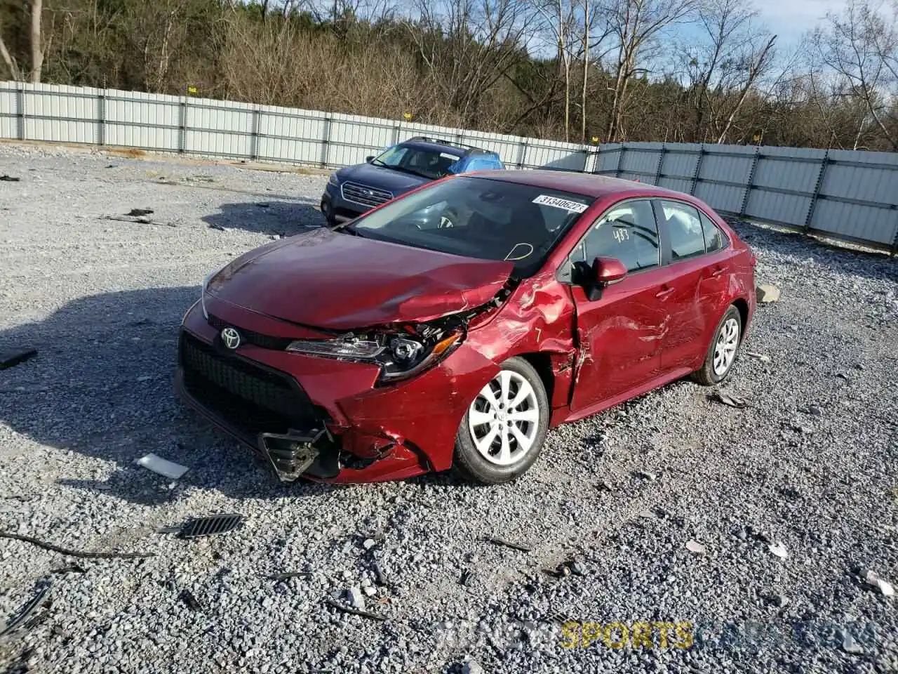 2 Photograph of a damaged car JTDEPMAE1NJ210451 TOYOTA COROLLA 2022