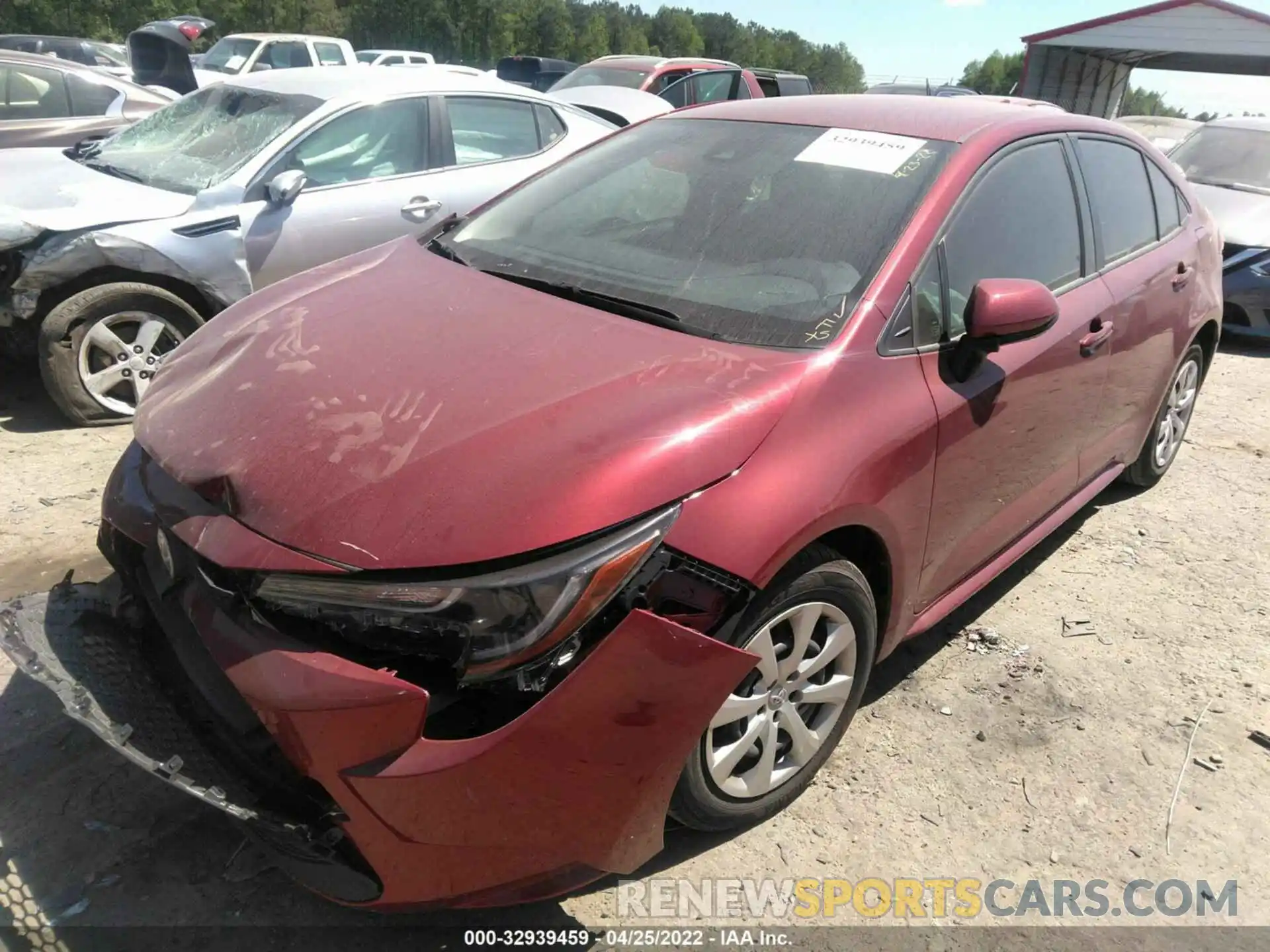 2 Photograph of a damaged car JTDEPMAE1NJ213415 TOYOTA COROLLA 2022