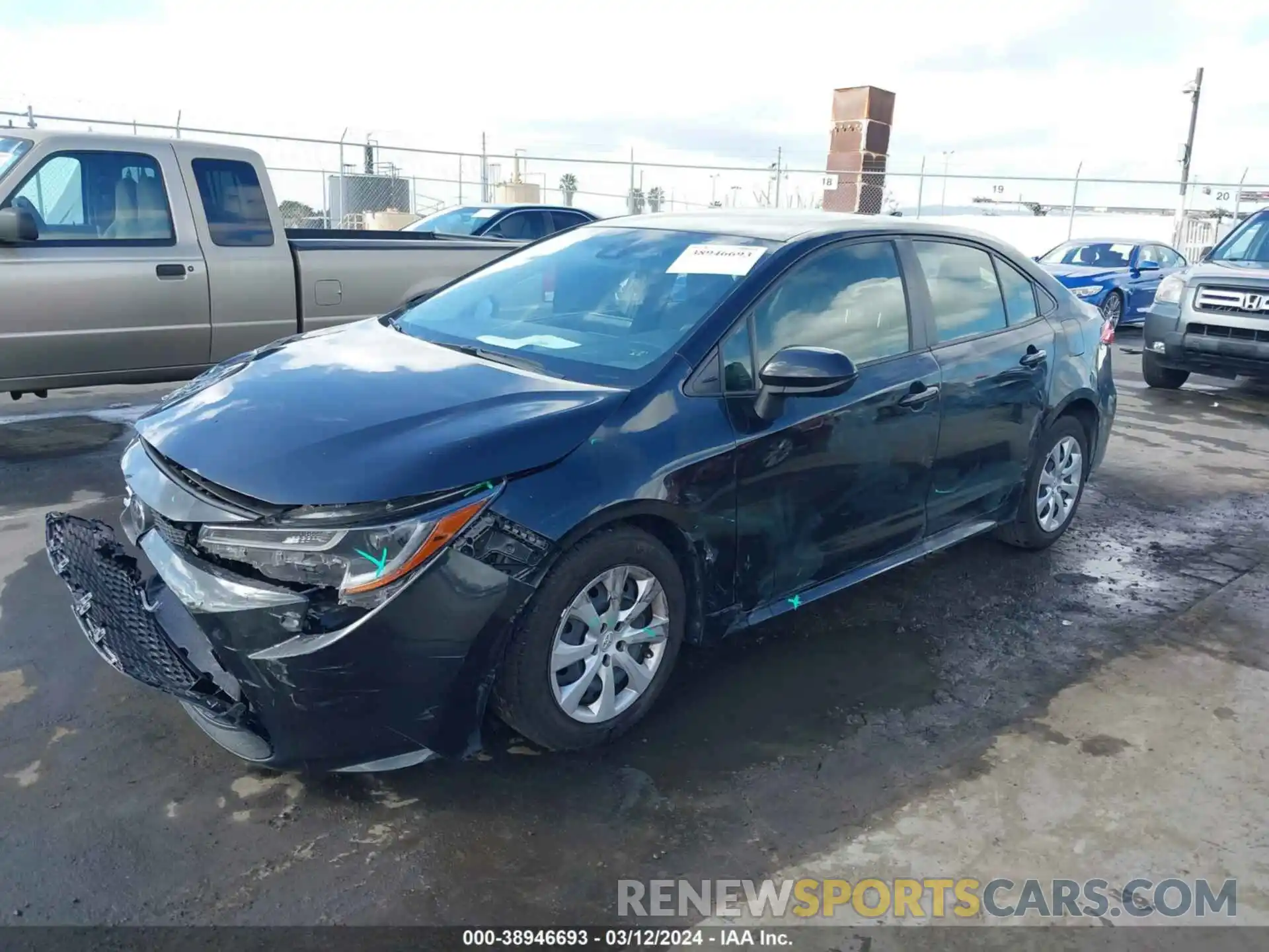 2 Photograph of a damaged car JTDEPMAE1NJ217979 TOYOTA COROLLA 2022