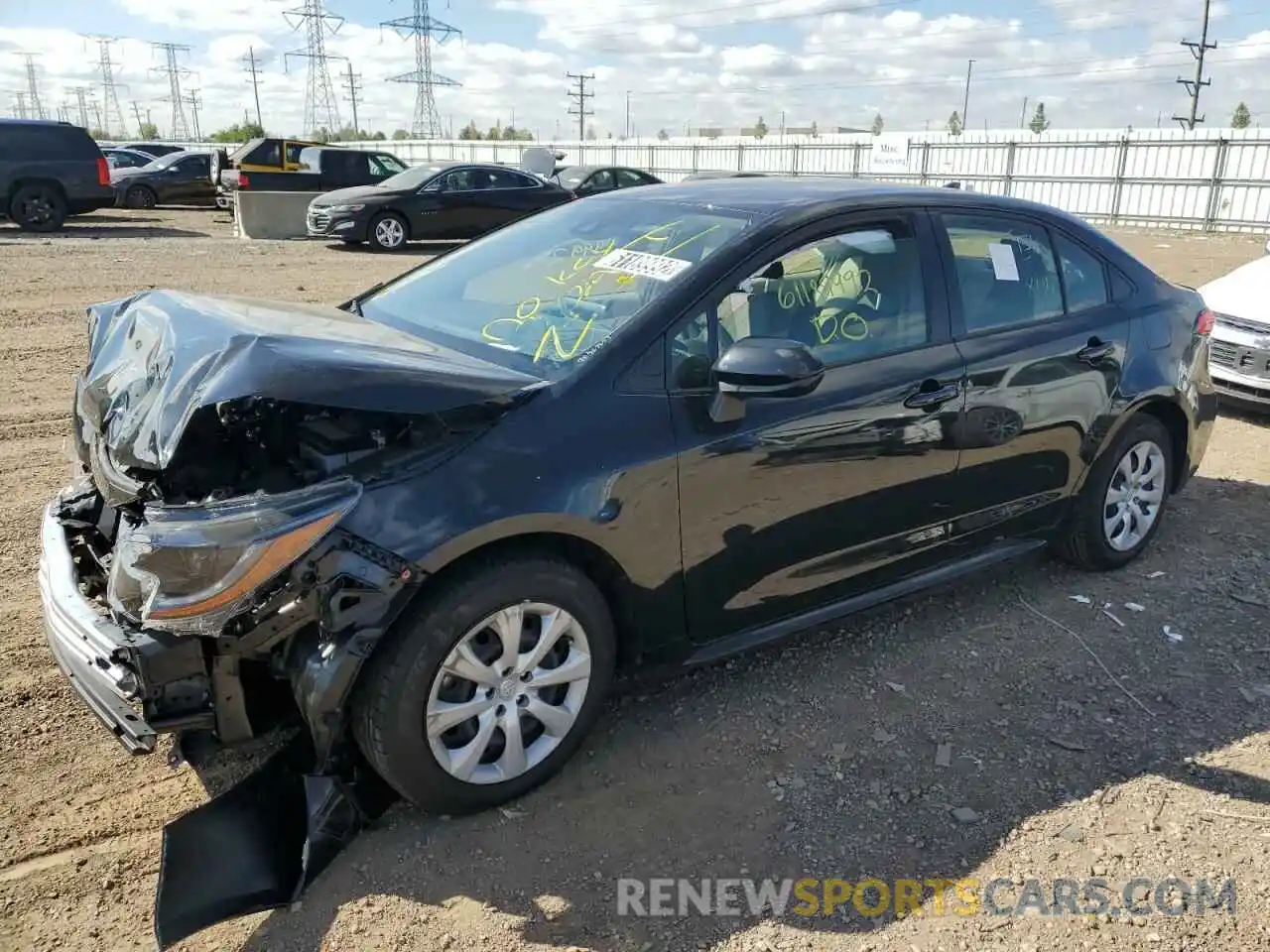 1 Photograph of a damaged car JTDEPMAE1NJ221238 TOYOTA COROLLA 2022