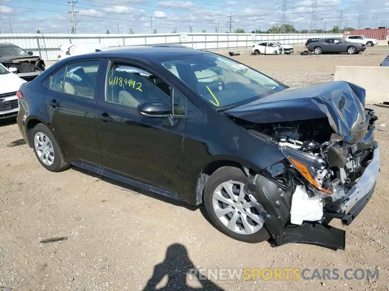 4 Photograph of a damaged car JTDEPMAE1NJ221238 TOYOTA COROLLA 2022