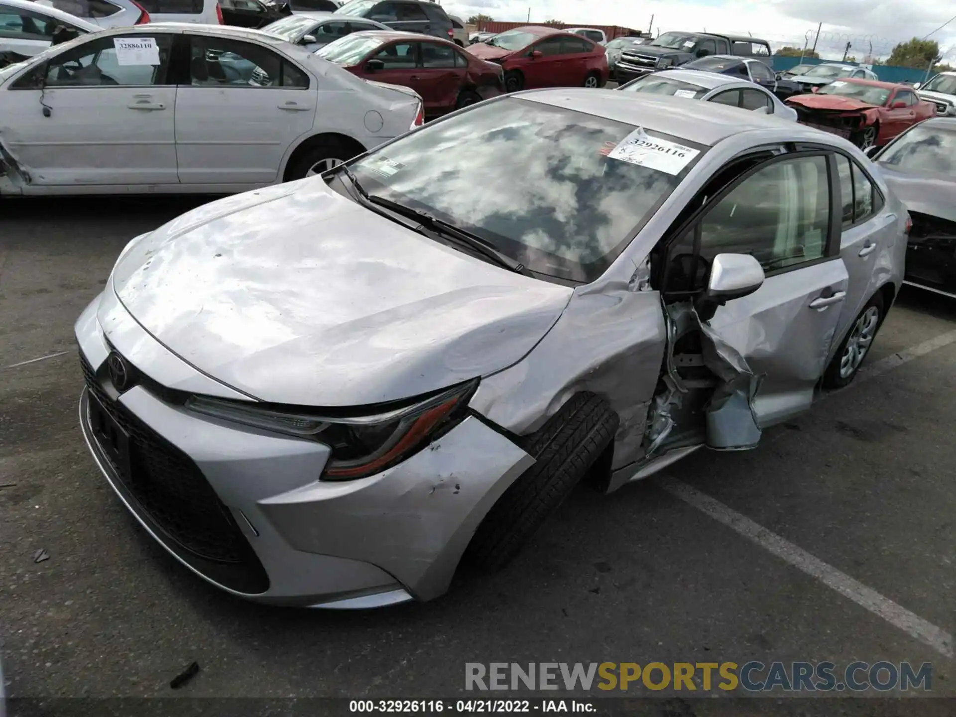 2 Photograph of a damaged car JTDEPMAE2N3004916 TOYOTA COROLLA 2022