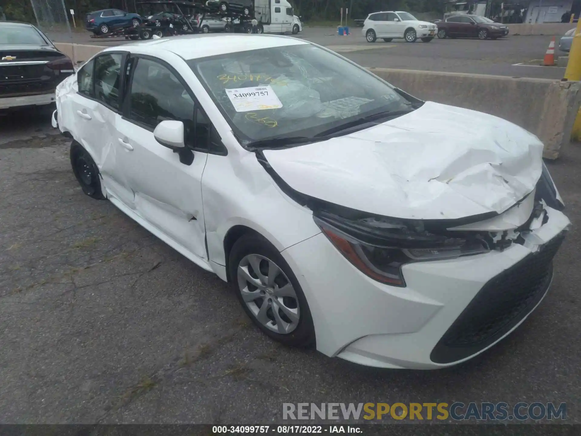 1 Photograph of a damaged car JTDEPMAE2N3016774 TOYOTA COROLLA 2022