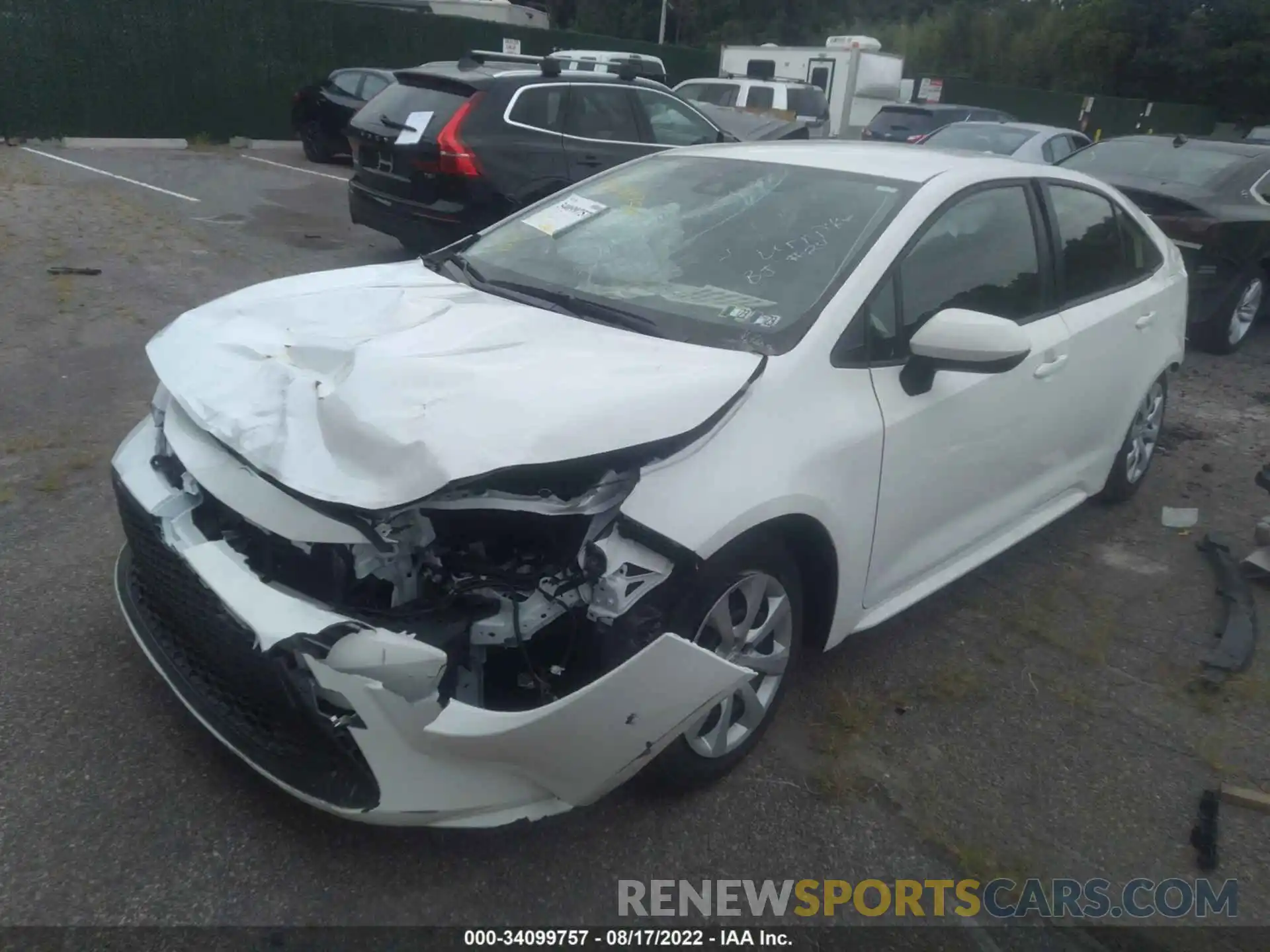 2 Photograph of a damaged car JTDEPMAE2N3016774 TOYOTA COROLLA 2022