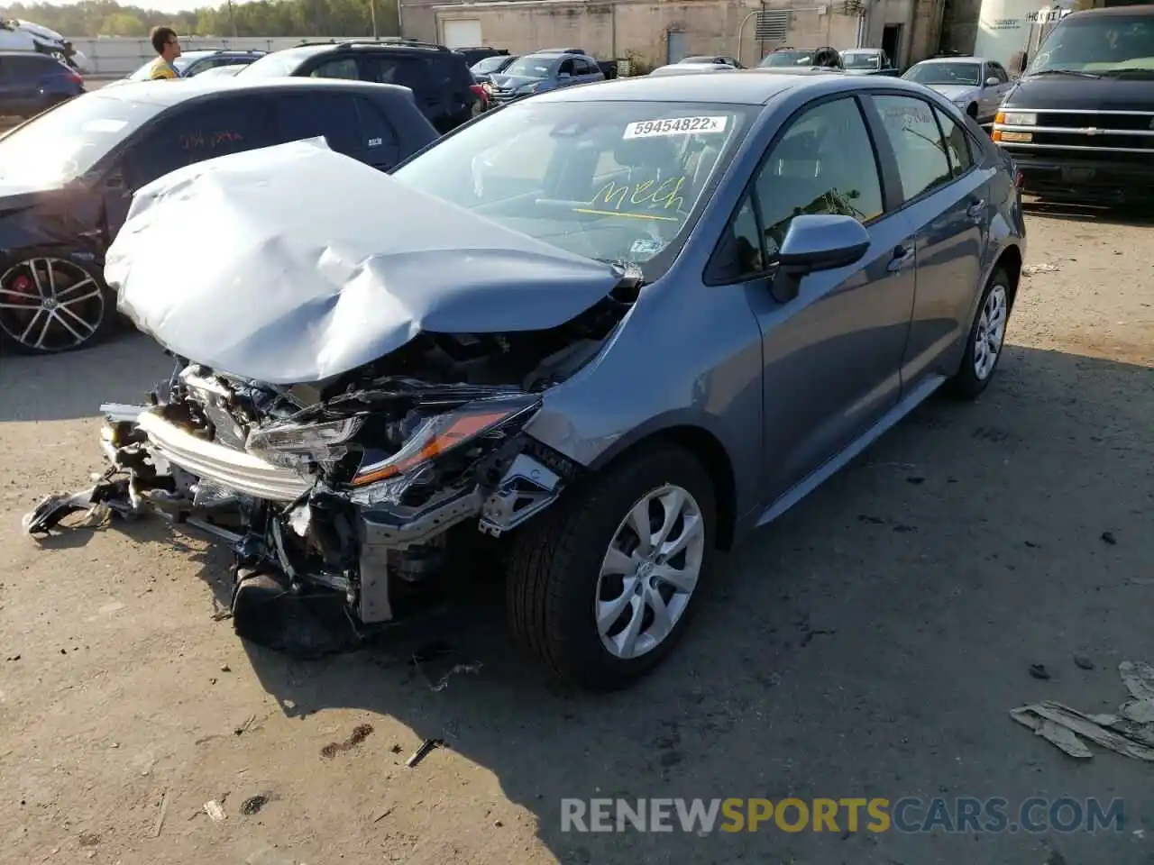 2 Photograph of a damaged car JTDEPMAE2N3023966 TOYOTA COROLLA 2022