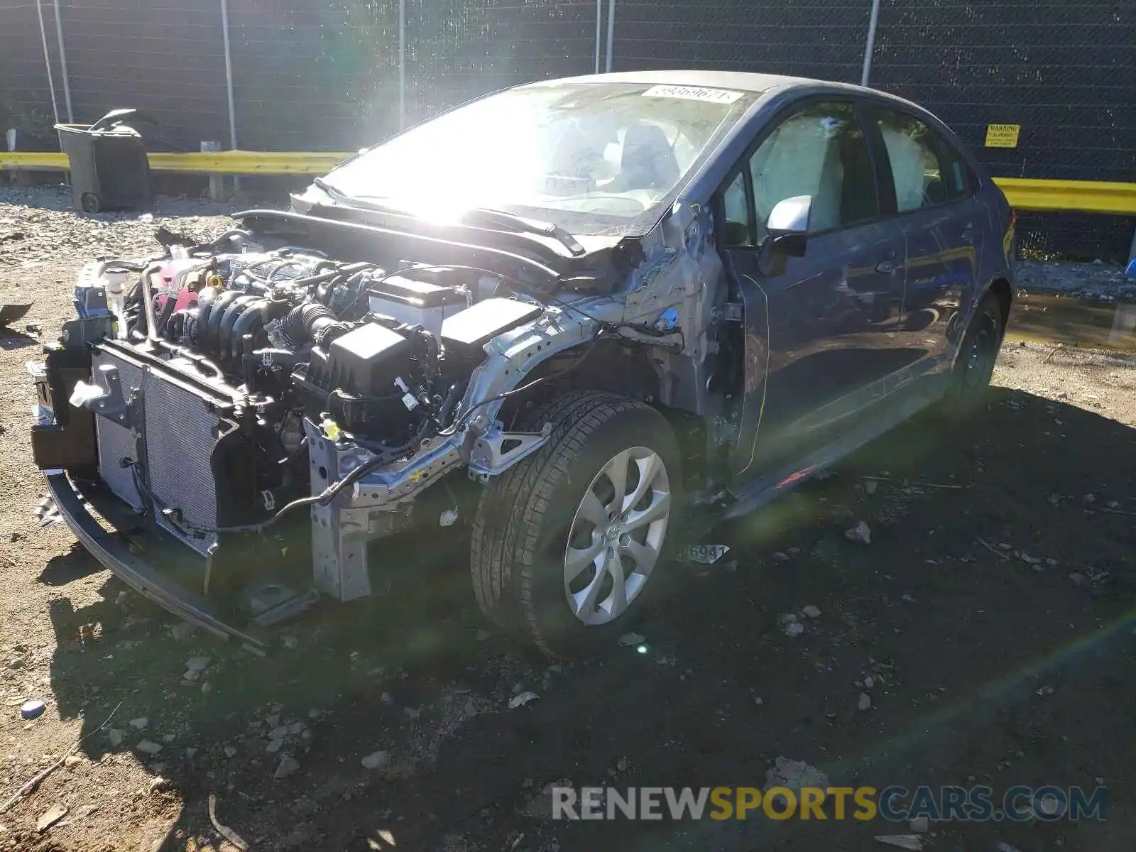 2 Photograph of a damaged car JTDEPMAE2NJ191635 TOYOTA COROLLA 2022