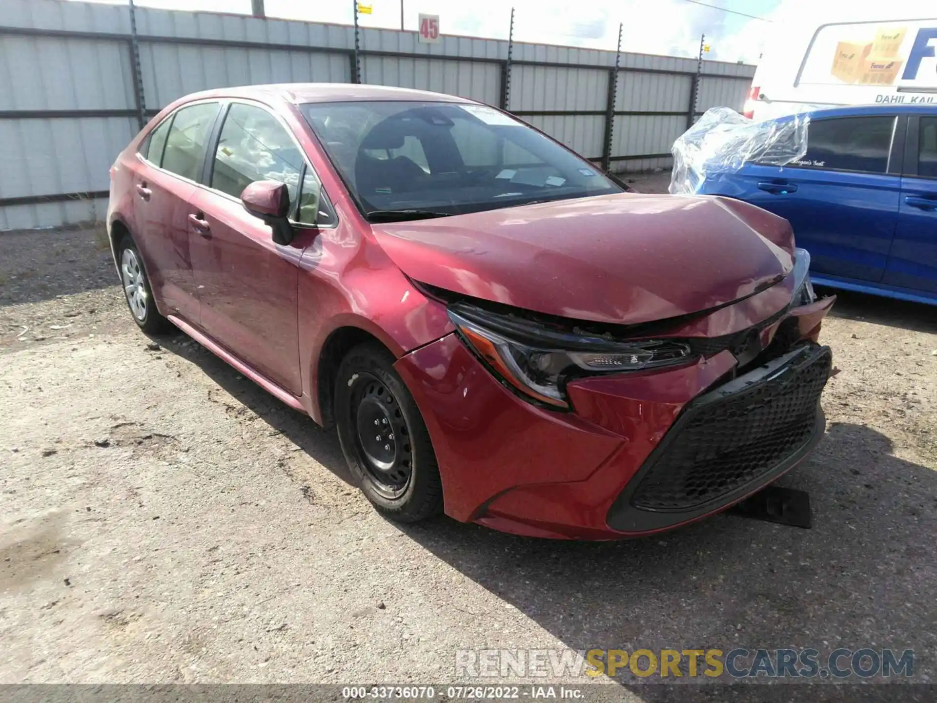 1 Photograph of a damaged car JTDEPMAE2NJ191862 TOYOTA COROLLA 2022