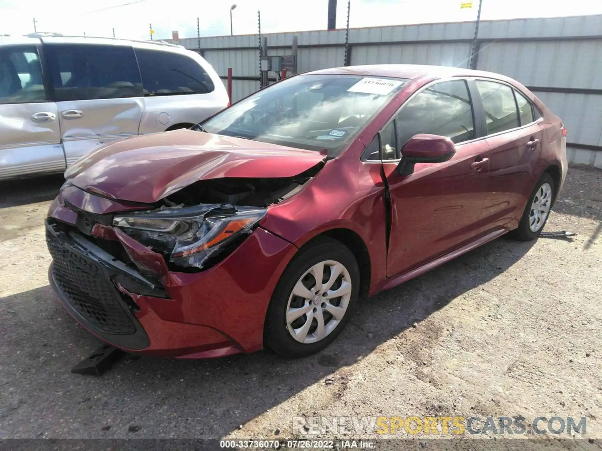 2 Photograph of a damaged car JTDEPMAE2NJ191862 TOYOTA COROLLA 2022