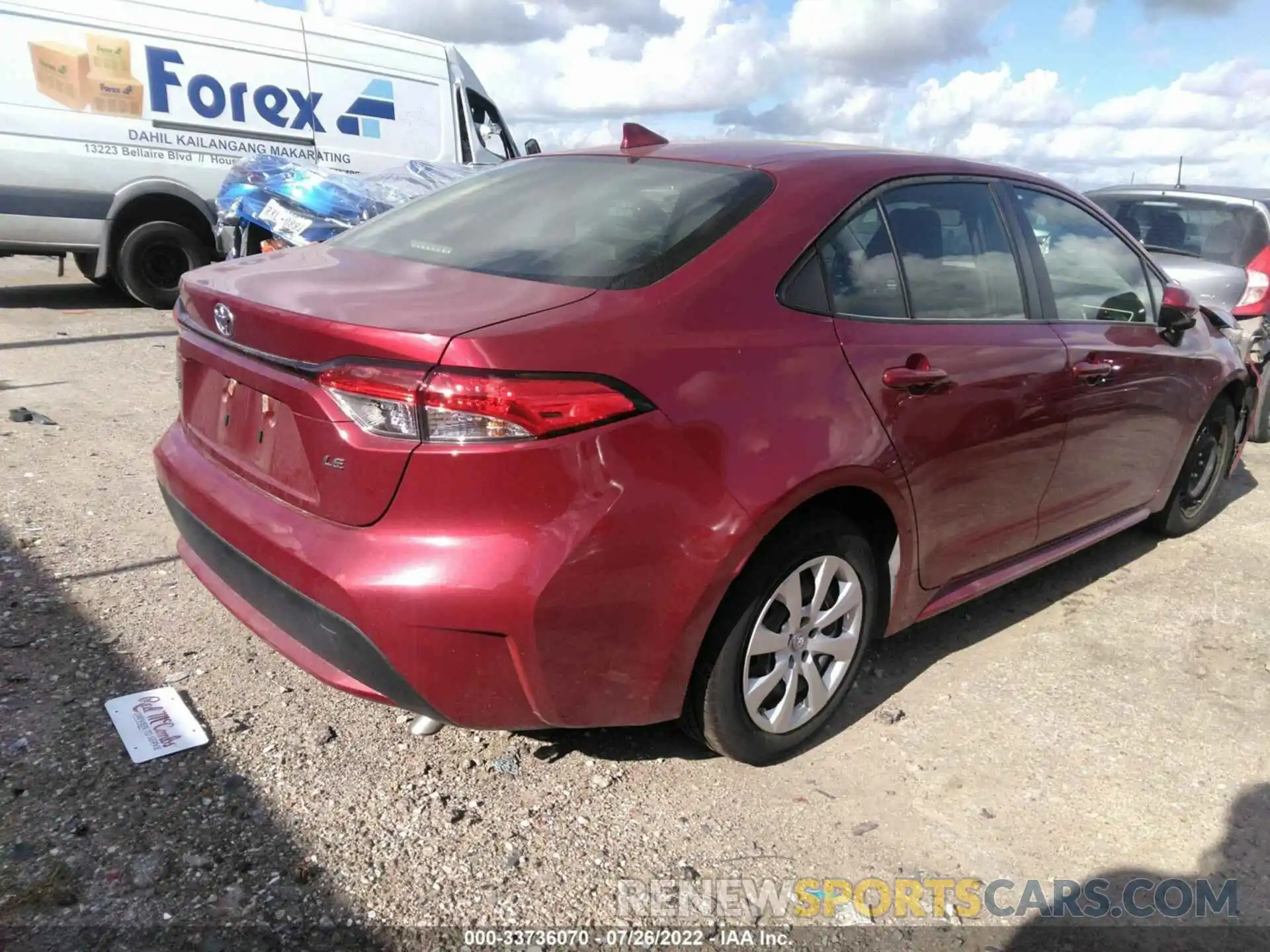 4 Photograph of a damaged car JTDEPMAE2NJ191862 TOYOTA COROLLA 2022