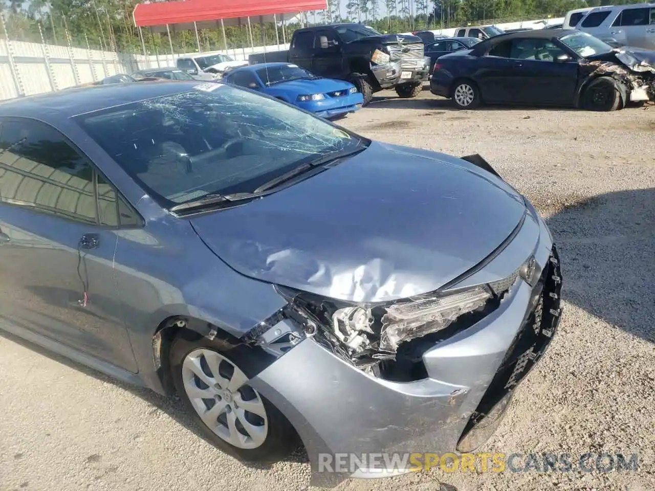 9 Photograph of a damaged car JTDEPMAE2NJ192753 TOYOTA COROLLA 2022