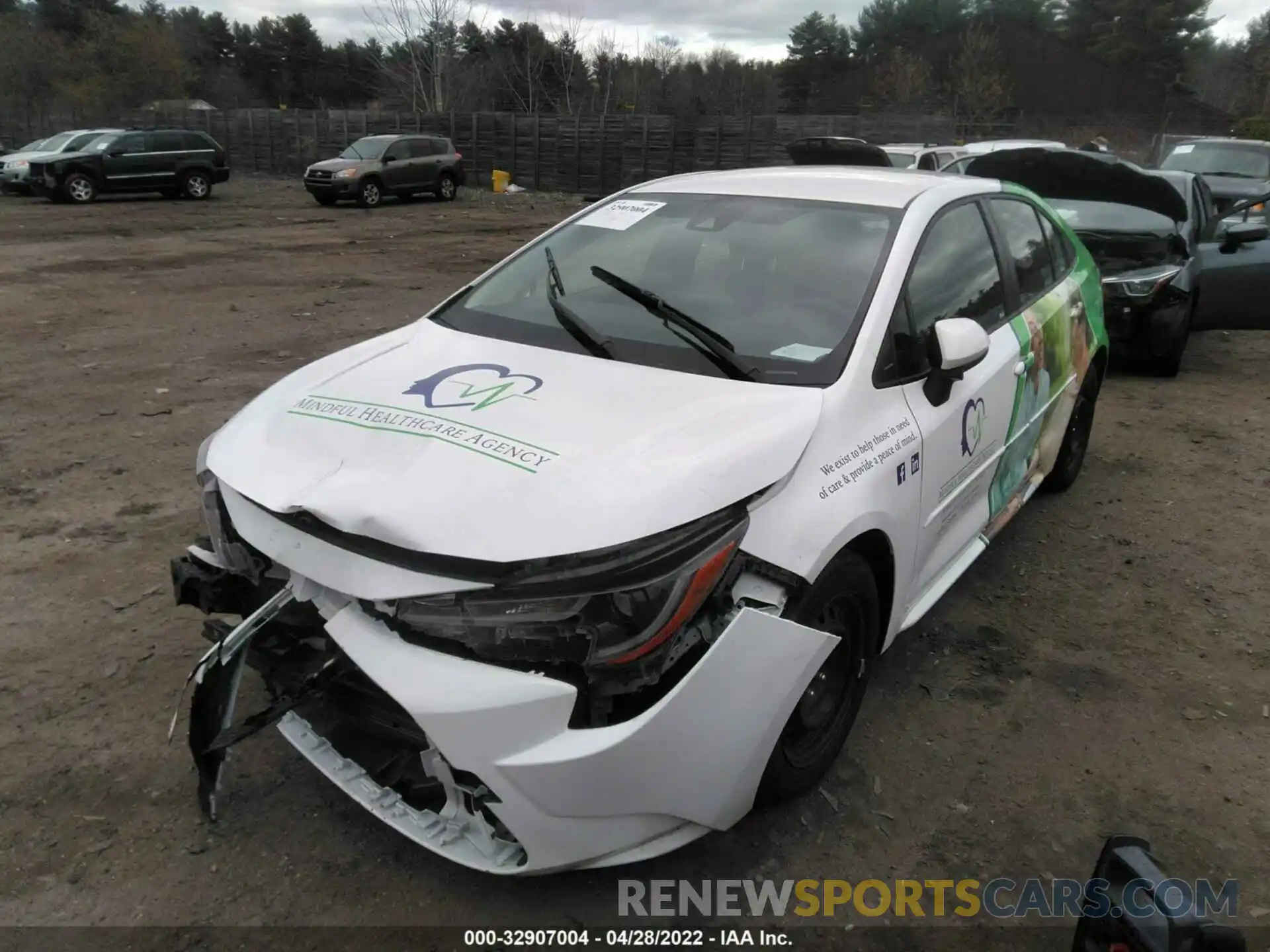 2 Photograph of a damaged car JTDEPMAE2NJ193126 TOYOTA COROLLA 2022