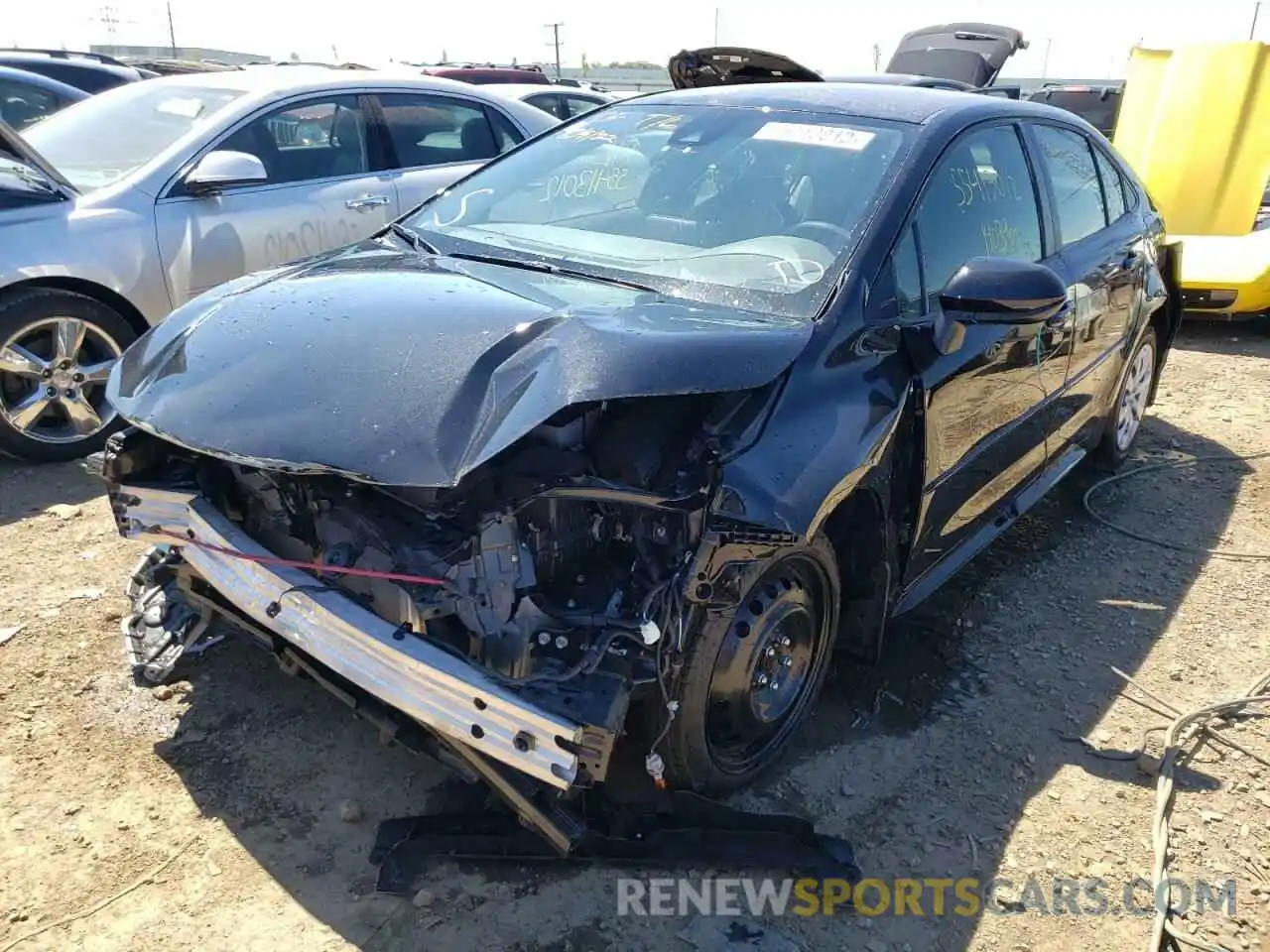 2 Photograph of a damaged car JTDEPMAE2NJ193725 TOYOTA COROLLA 2022