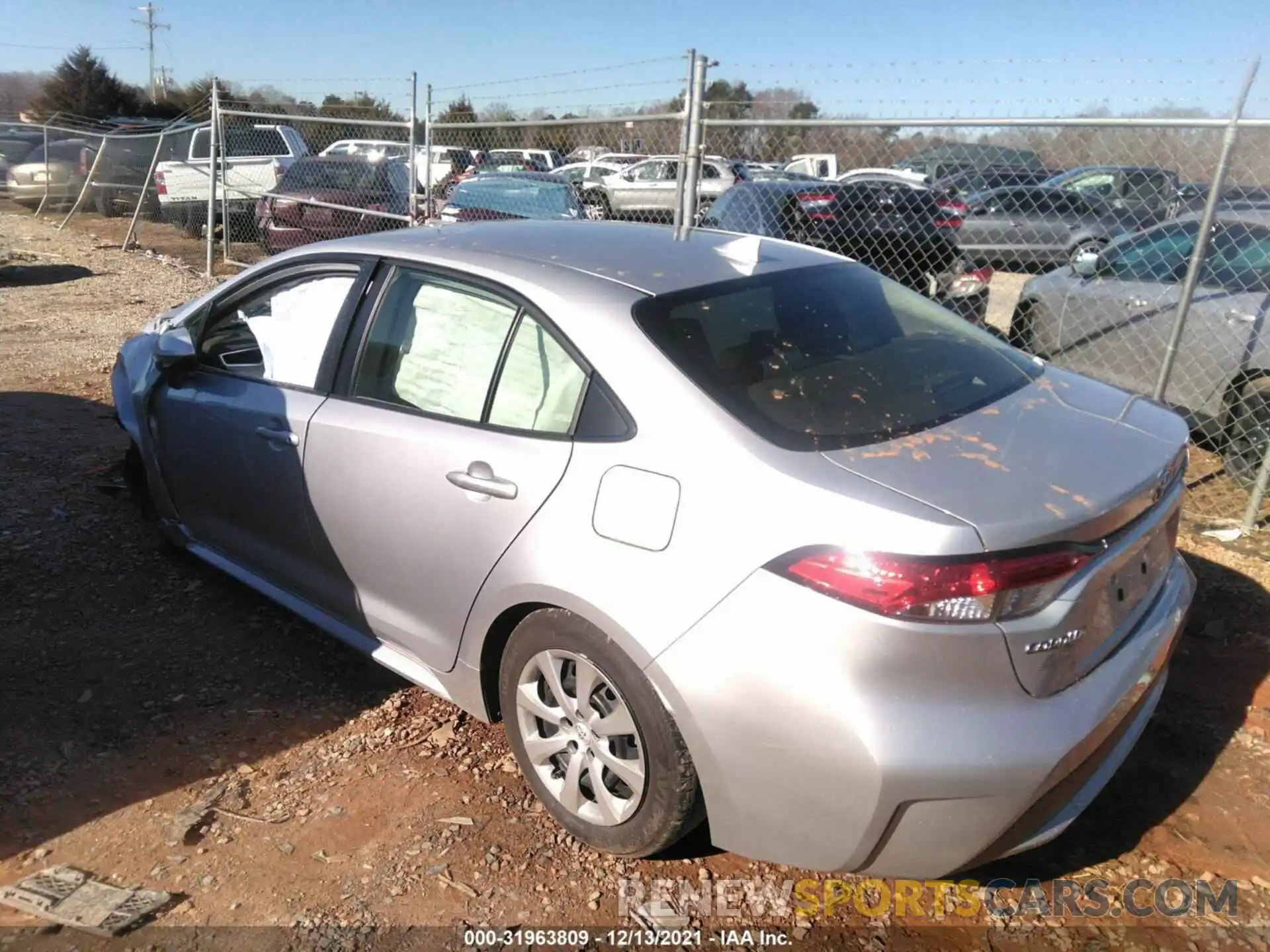 3 Photograph of a damaged car JTDEPMAE2NJ194079 TOYOTA COROLLA 2022