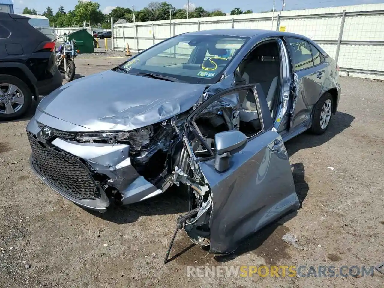 2 Photograph of a damaged car JTDEPMAE2NJ196558 TOYOTA COROLLA 2022