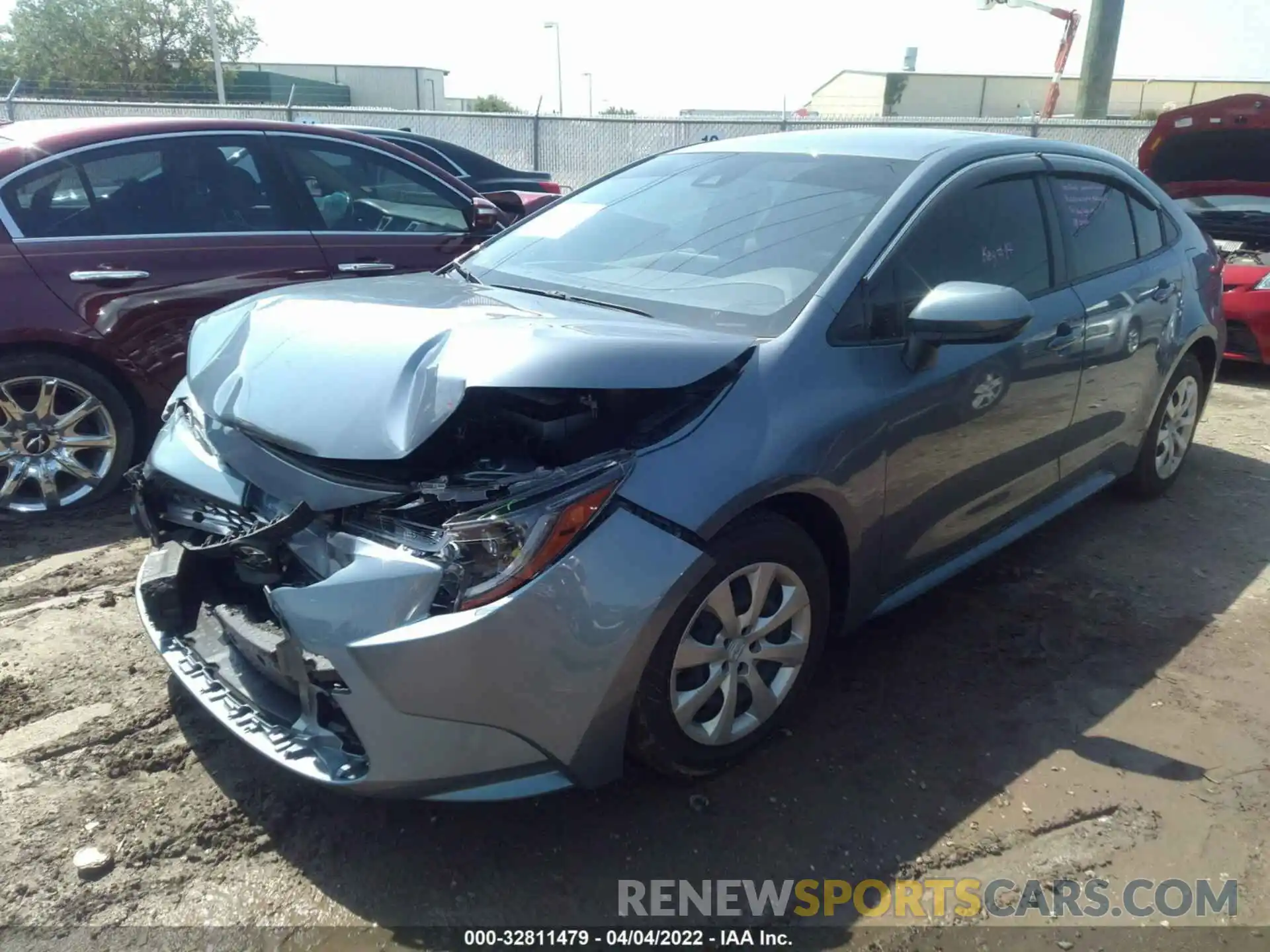 2 Photograph of a damaged car JTDEPMAE2NJ203265 TOYOTA COROLLA 2022