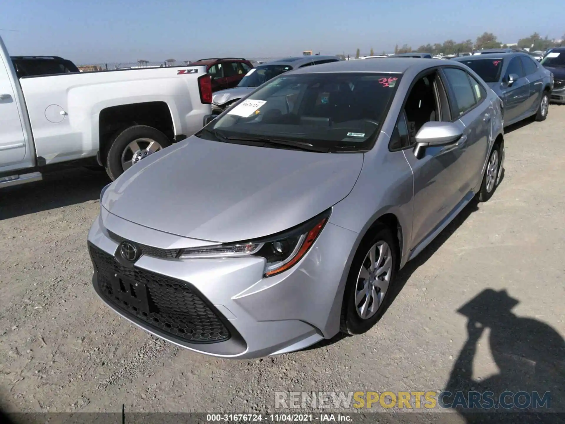 2 Photograph of a damaged car JTDEPMAE2NJ205517 TOYOTA COROLLA 2022