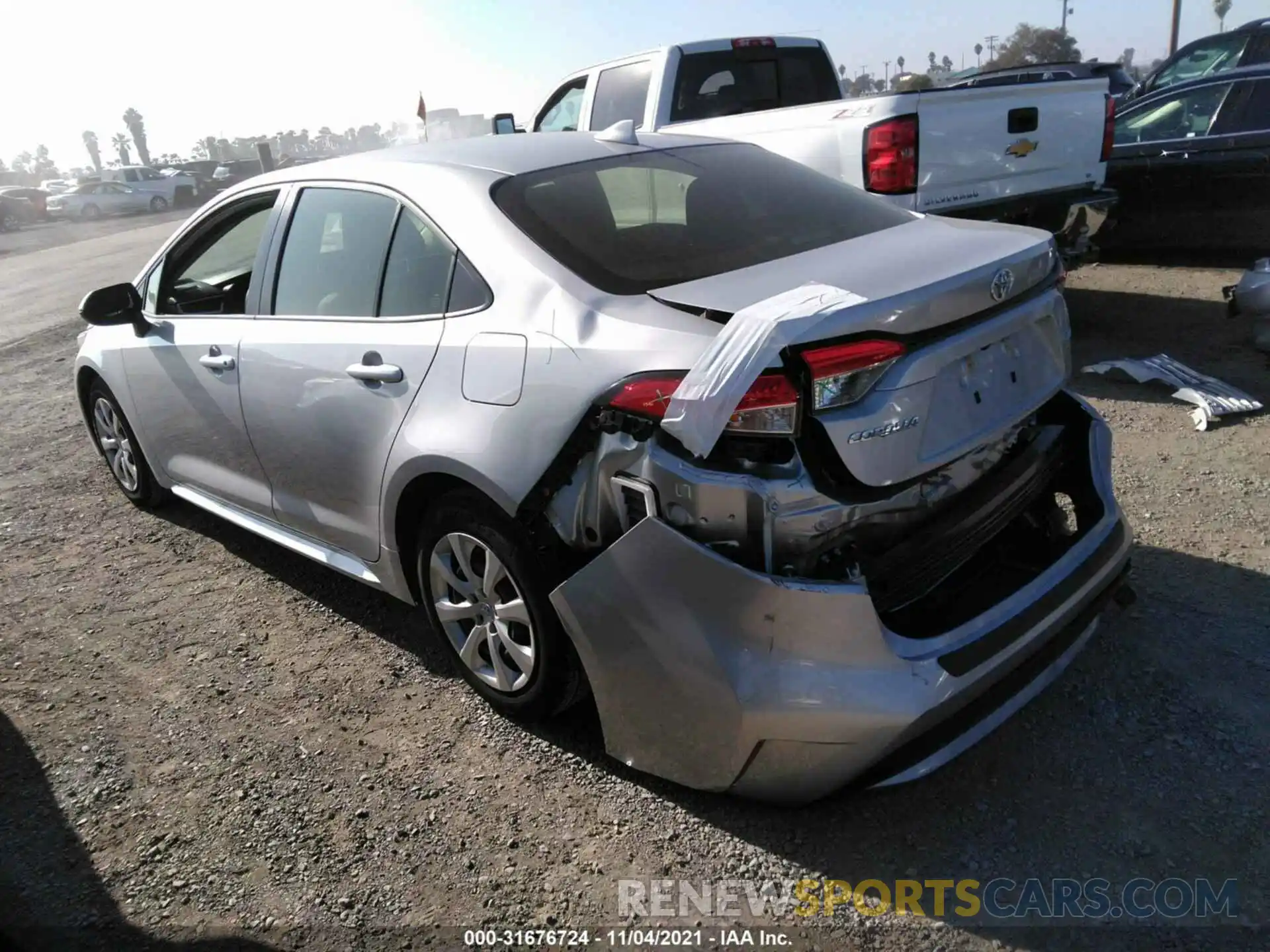 3 Photograph of a damaged car JTDEPMAE2NJ205517 TOYOTA COROLLA 2022