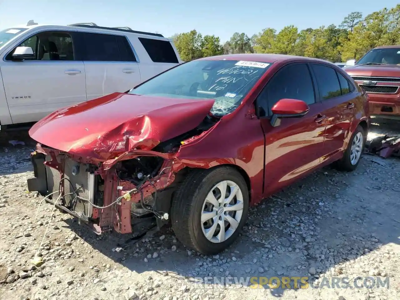 1 Photograph of a damaged car JTDEPMAE2NJ209194 TOYOTA COROLLA 2022