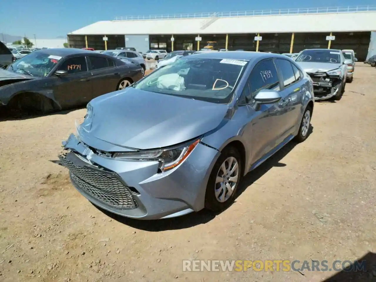 2 Photograph of a damaged car JTDEPMAE2NJ210460 TOYOTA COROLLA 2022