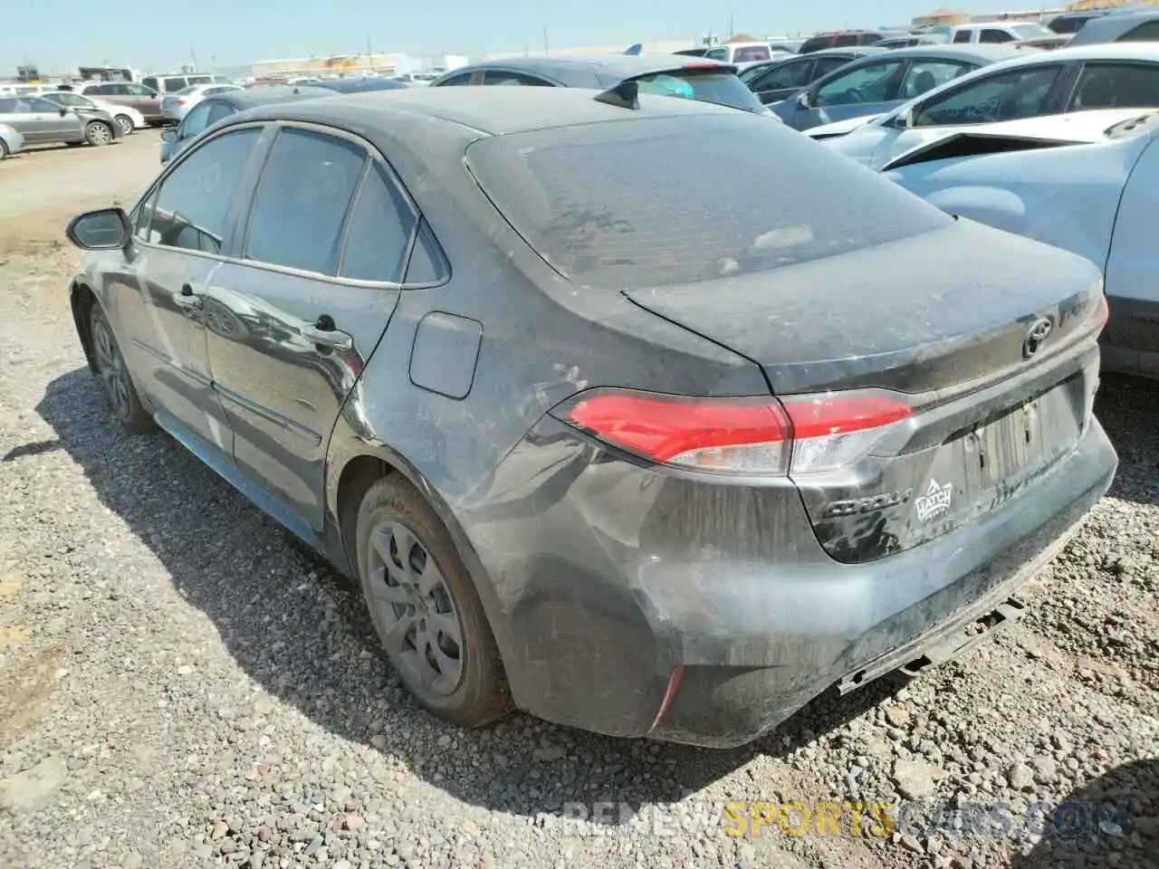 3 Photograph of a damaged car JTDEPMAE2NJ211981 TOYOTA COROLLA 2022