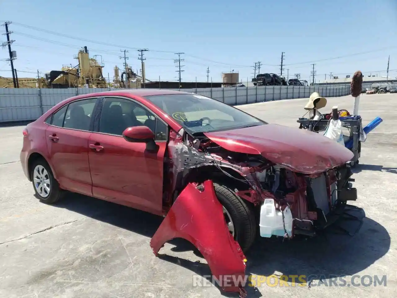 1 Photograph of a damaged car JTDEPMAE2NJ214850 TOYOTA COROLLA 2022