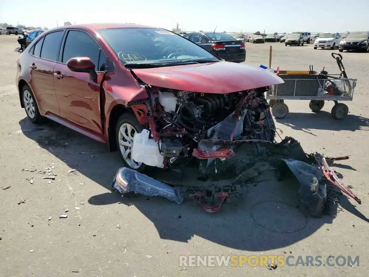 1 Photograph of a damaged car JTDEPMAE2NJ230143 TOYOTA COROLLA 2022