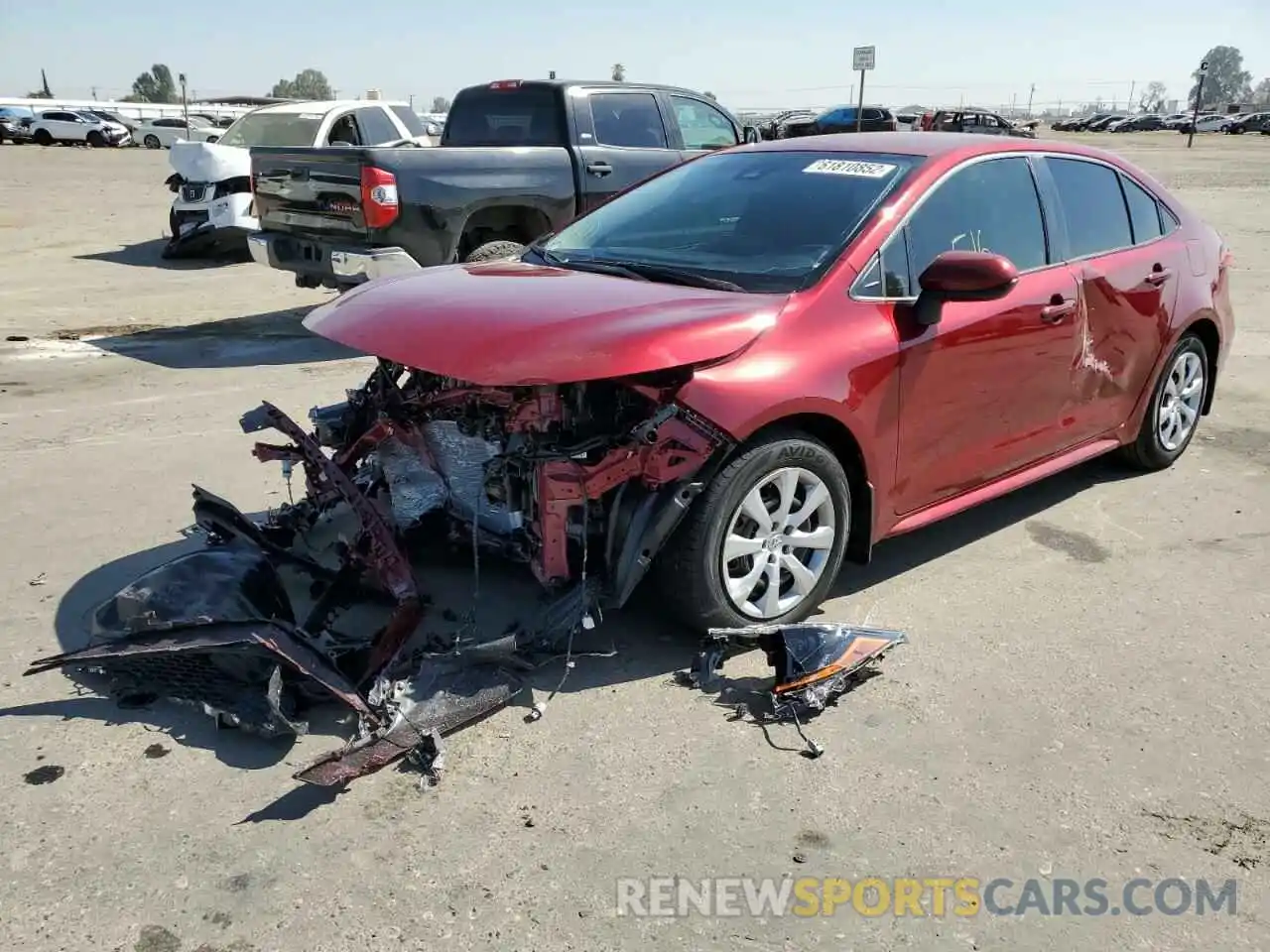 2 Photograph of a damaged car JTDEPMAE2NJ230143 TOYOTA COROLLA 2022