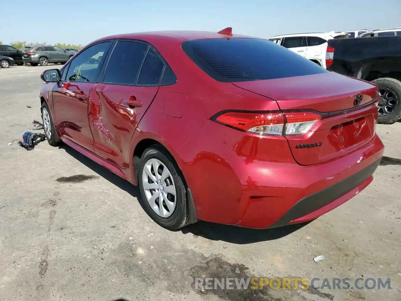 3 Photograph of a damaged car JTDEPMAE2NJ230143 TOYOTA COROLLA 2022