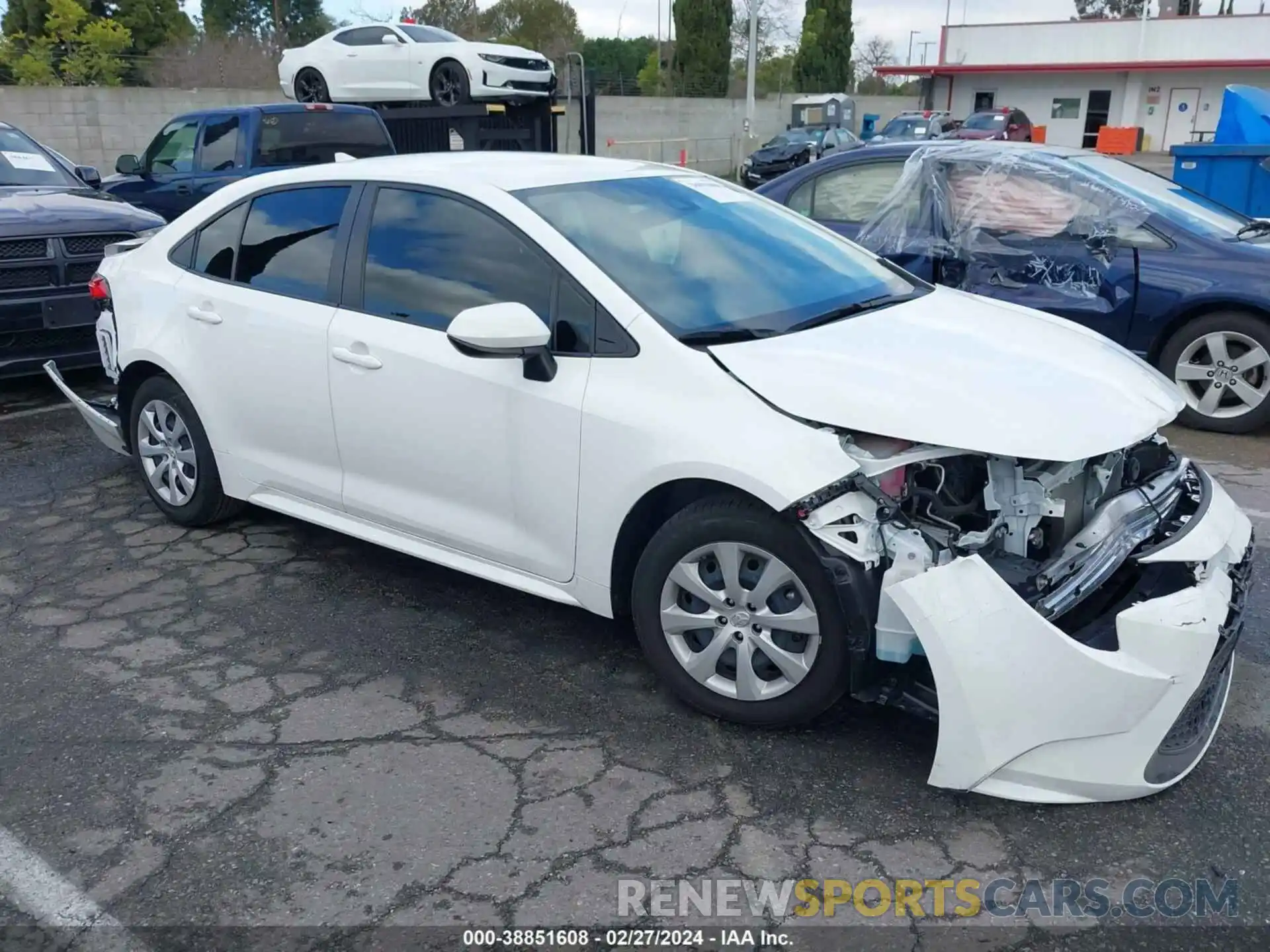 1 Photograph of a damaged car JTDEPMAE3N3008733 TOYOTA COROLLA 2022