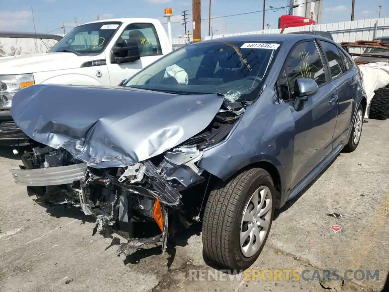 2 Photograph of a damaged car JTDEPMAE3N3024978 TOYOTA COROLLA 2022