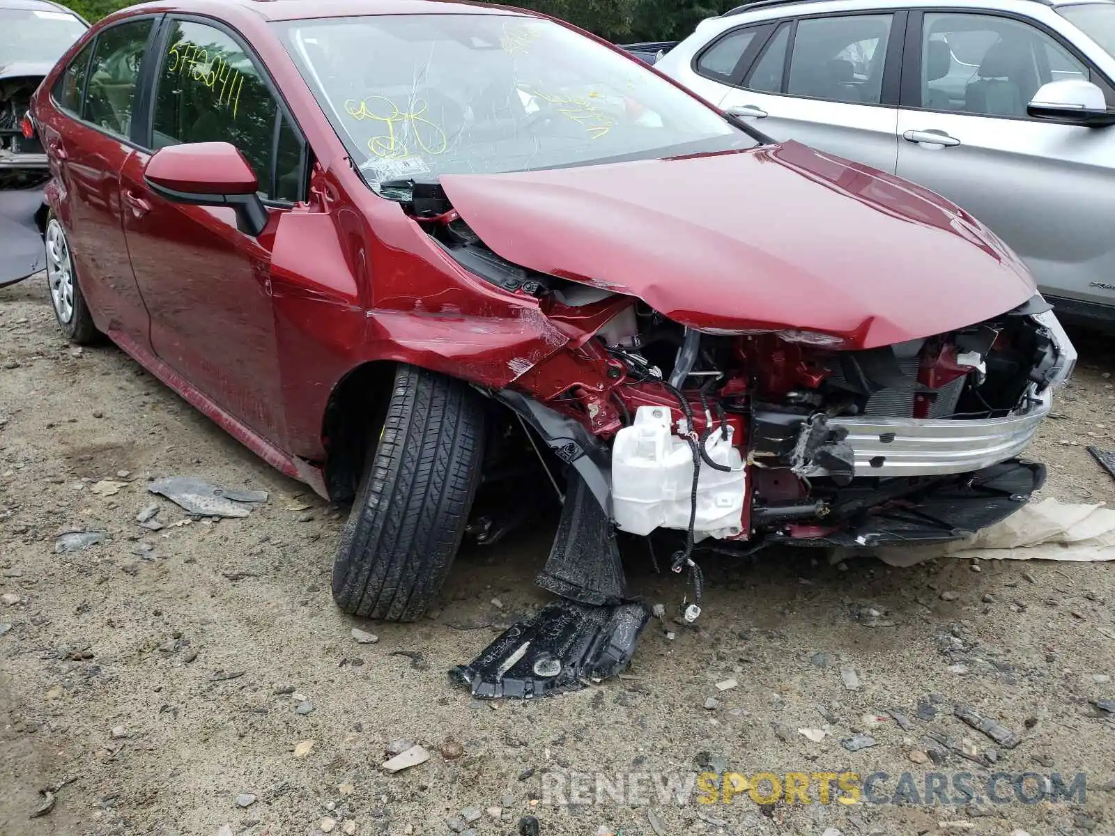 1 Photograph of a damaged car JTDEPMAE3NJ192454 TOYOTA COROLLA 2022