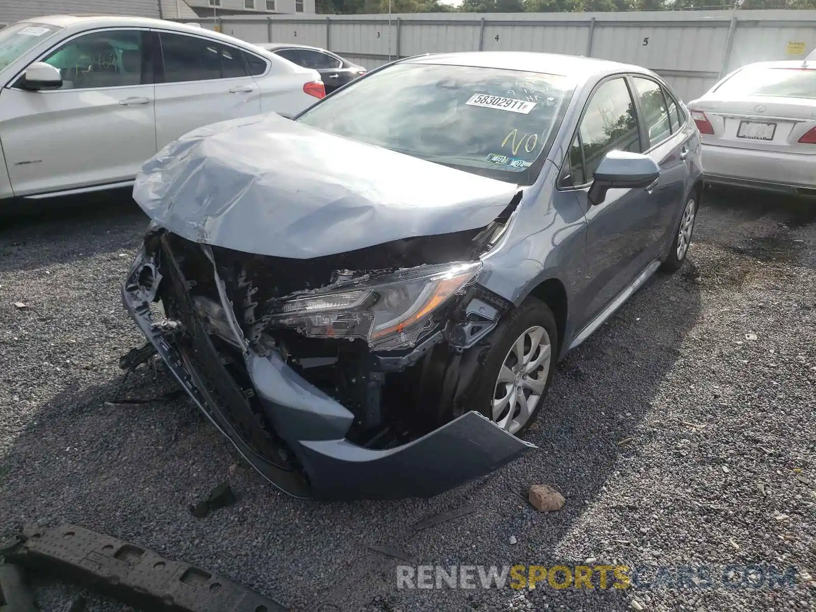 2 Photograph of a damaged car JTDEPMAE3NJ192874 TOYOTA COROLLA 2022