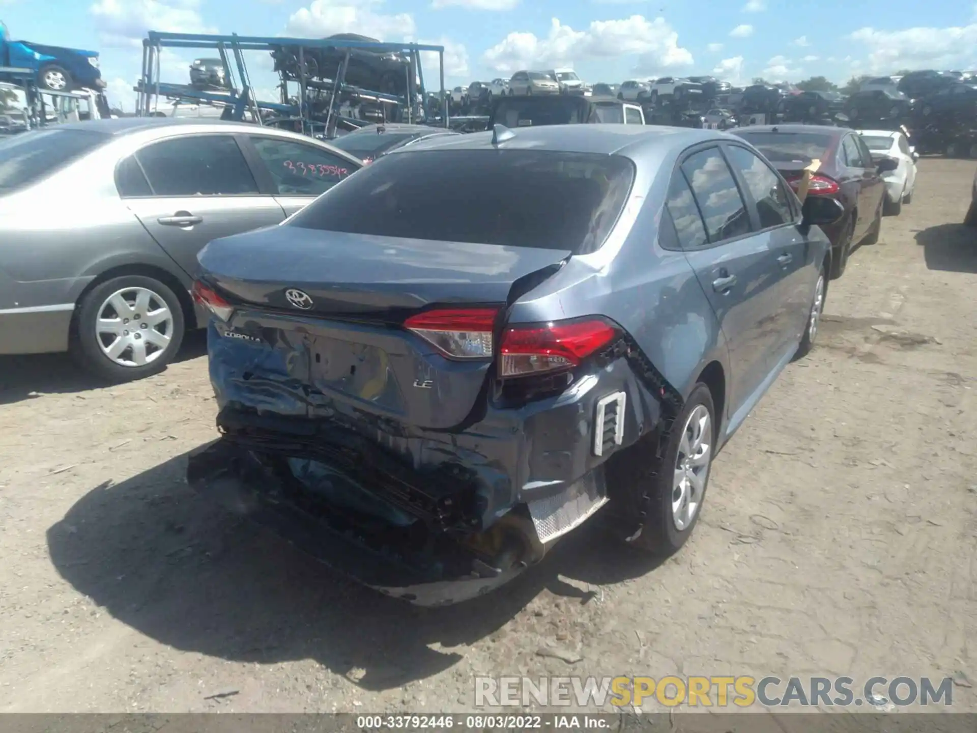 4 Photograph of a damaged car JTDEPMAE3NJ193944 TOYOTA COROLLA 2022