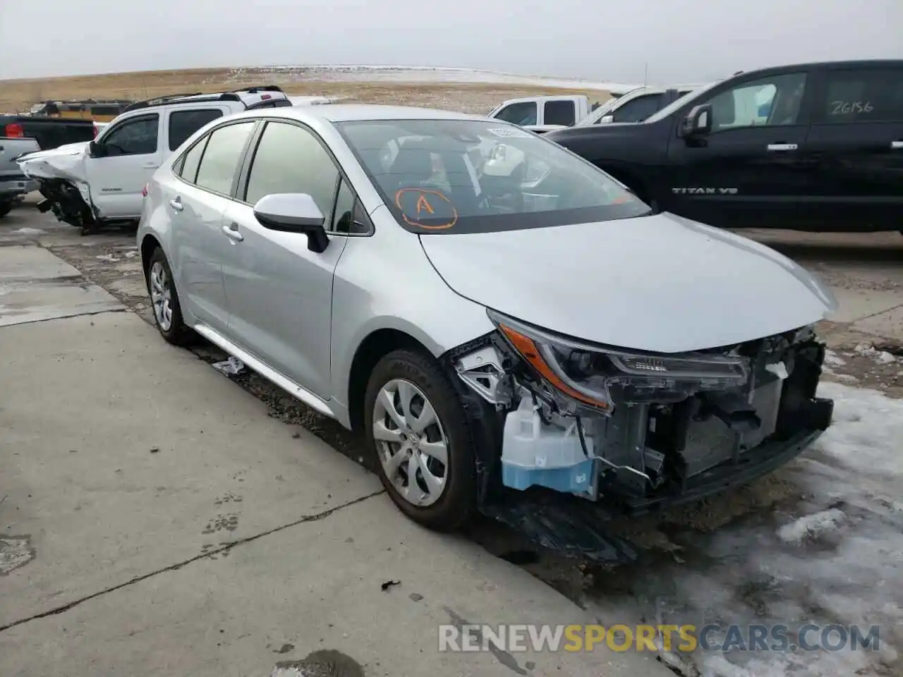 1 Photograph of a damaged car JTDEPMAE3NJ196049 TOYOTA COROLLA 2022