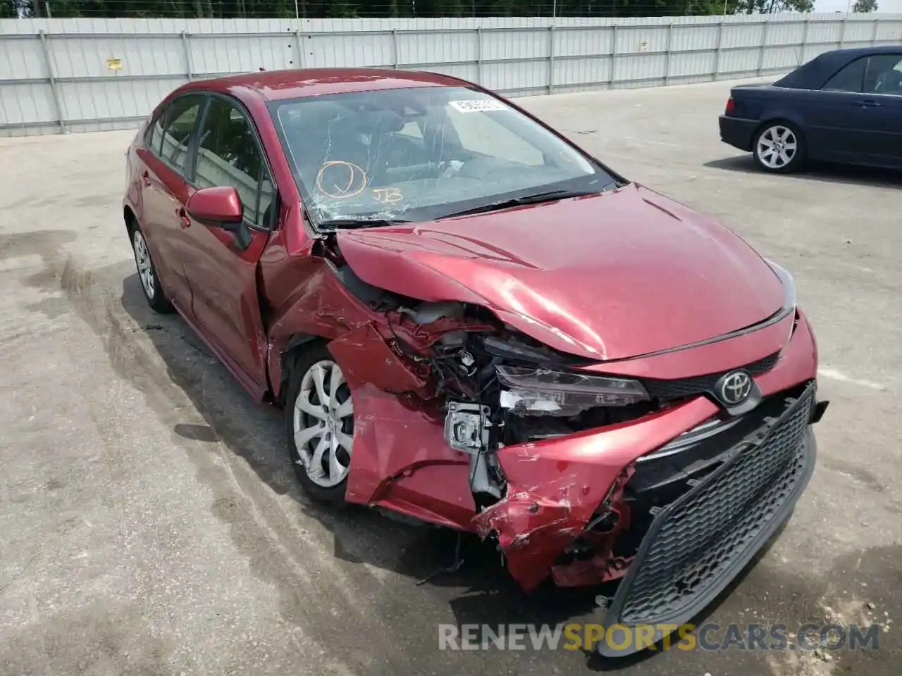 1 Photograph of a damaged car JTDEPMAE3NJ204957 TOYOTA COROLLA 2022