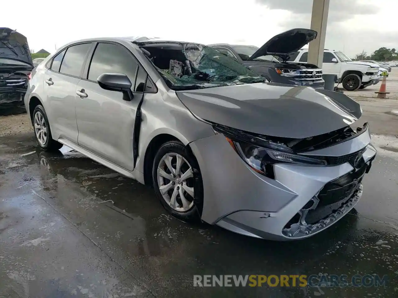 1 Photograph of a damaged car JTDEPMAE3NJ209771 TOYOTA COROLLA 2022