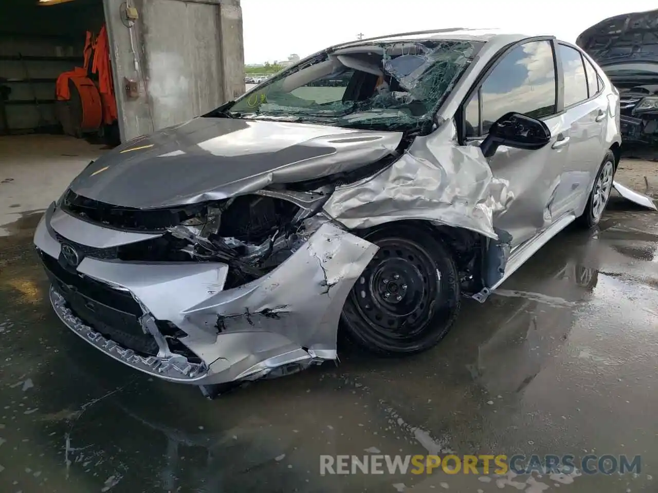 2 Photograph of a damaged car JTDEPMAE3NJ209771 TOYOTA COROLLA 2022