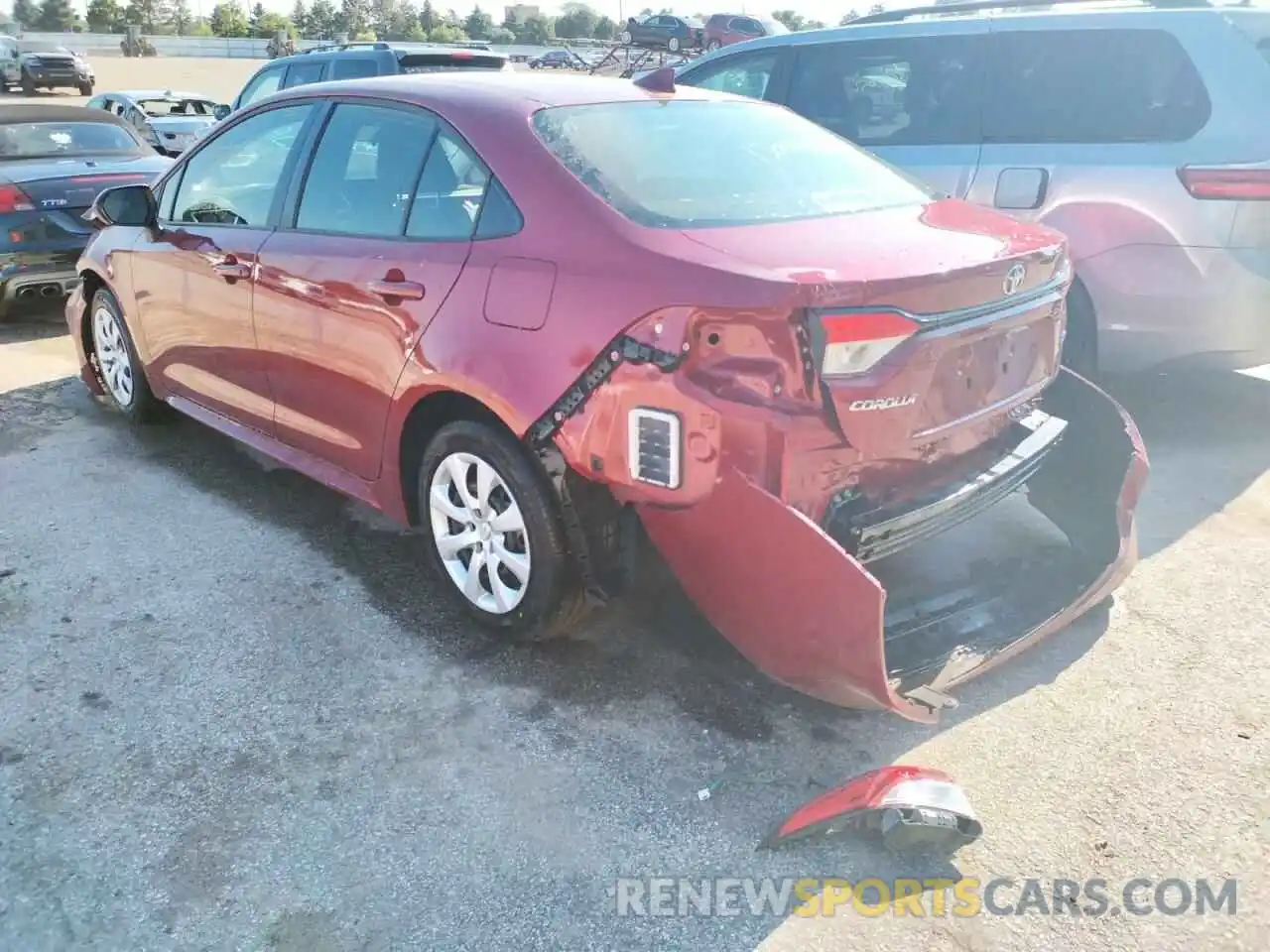 3 Photograph of a damaged car JTDEPMAE3NJ221340 TOYOTA COROLLA 2022