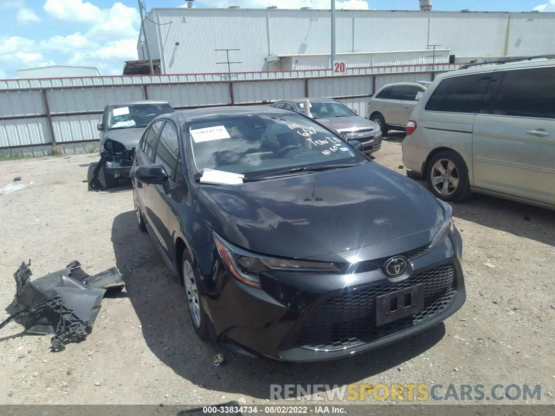 1 Photograph of a damaged car JTDEPMAE3NJ223346 TOYOTA COROLLA 2022