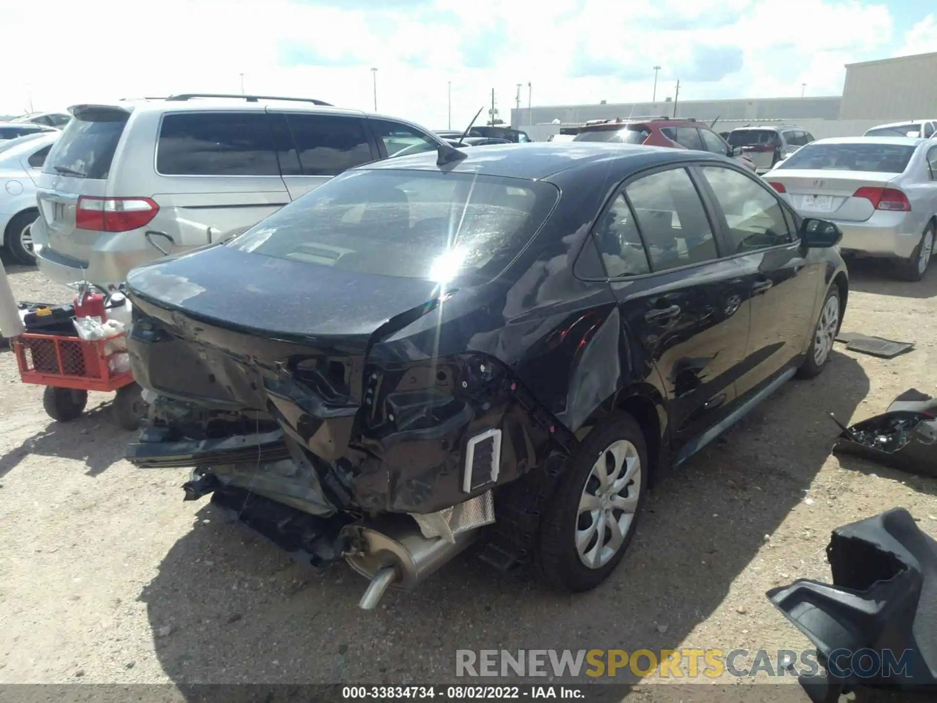 4 Photograph of a damaged car JTDEPMAE3NJ223346 TOYOTA COROLLA 2022