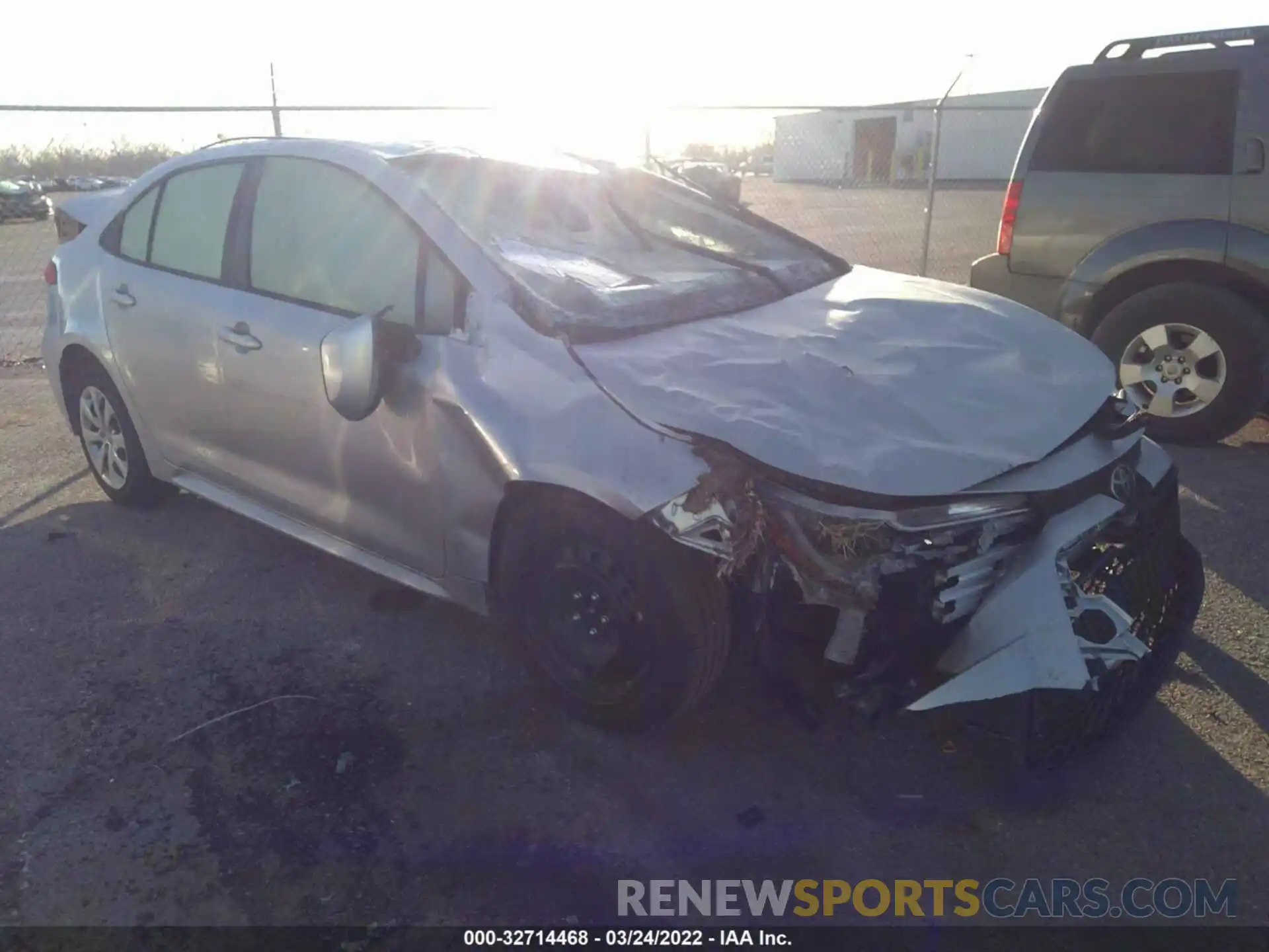 1 Photograph of a damaged car JTDEPMAE4N3005758 TOYOTA COROLLA 2022