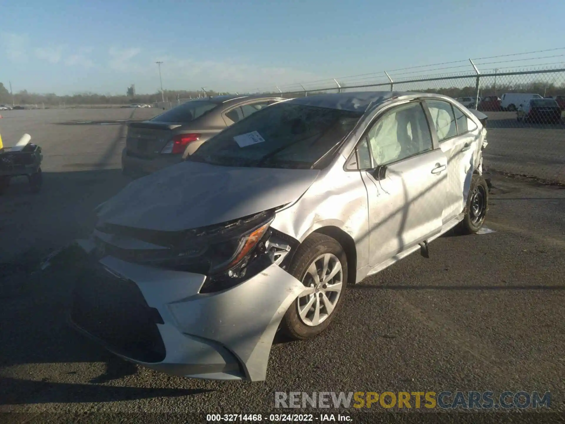 2 Photograph of a damaged car JTDEPMAE4N3005758 TOYOTA COROLLA 2022