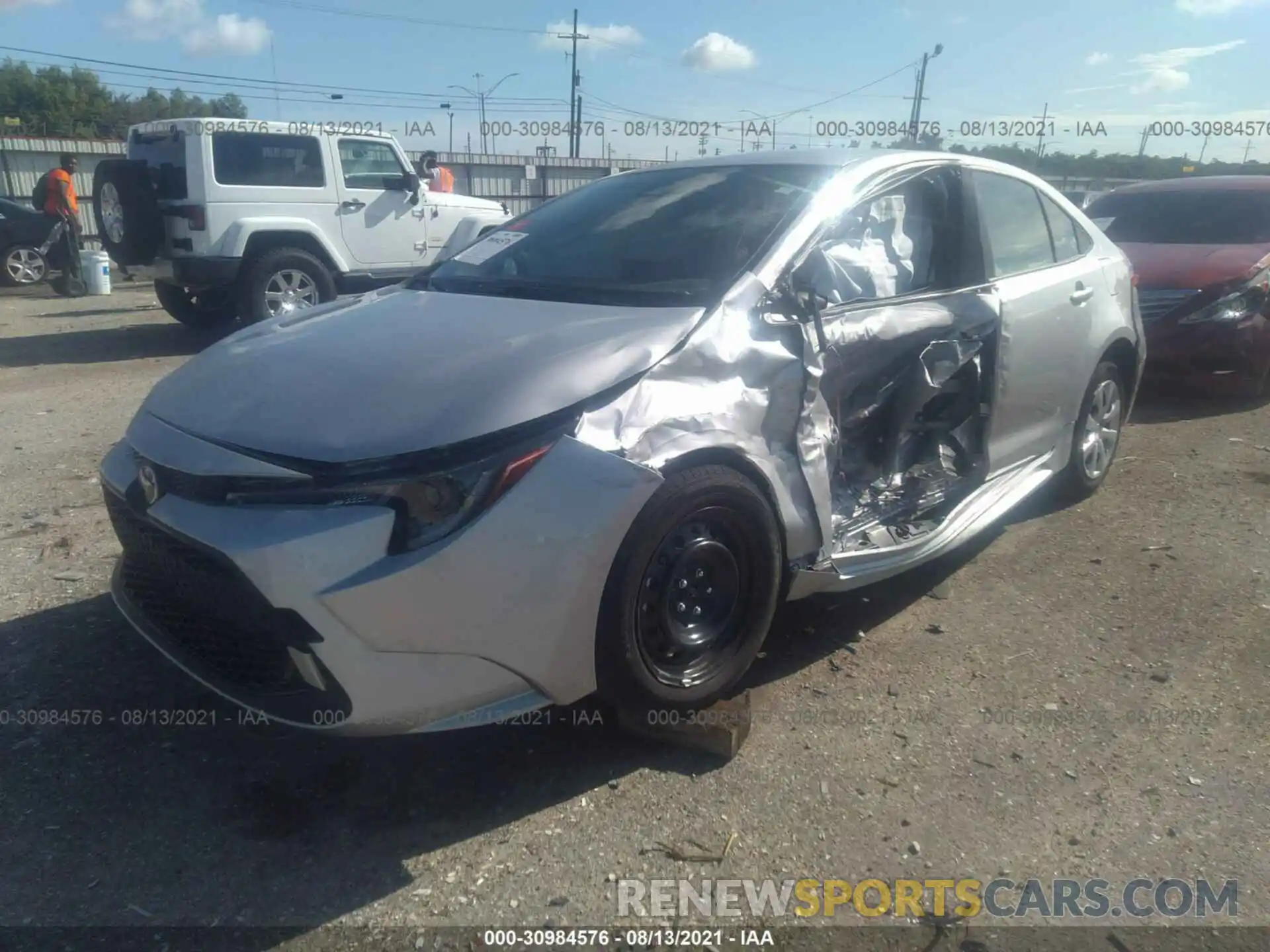 2 Photograph of a damaged car JTDEPMAE4NJ190504 TOYOTA COROLLA 2022